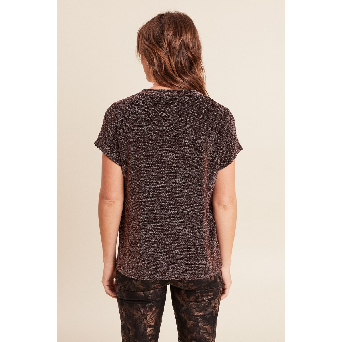 T-shirt manches courtes couleur cuivre, BREAL