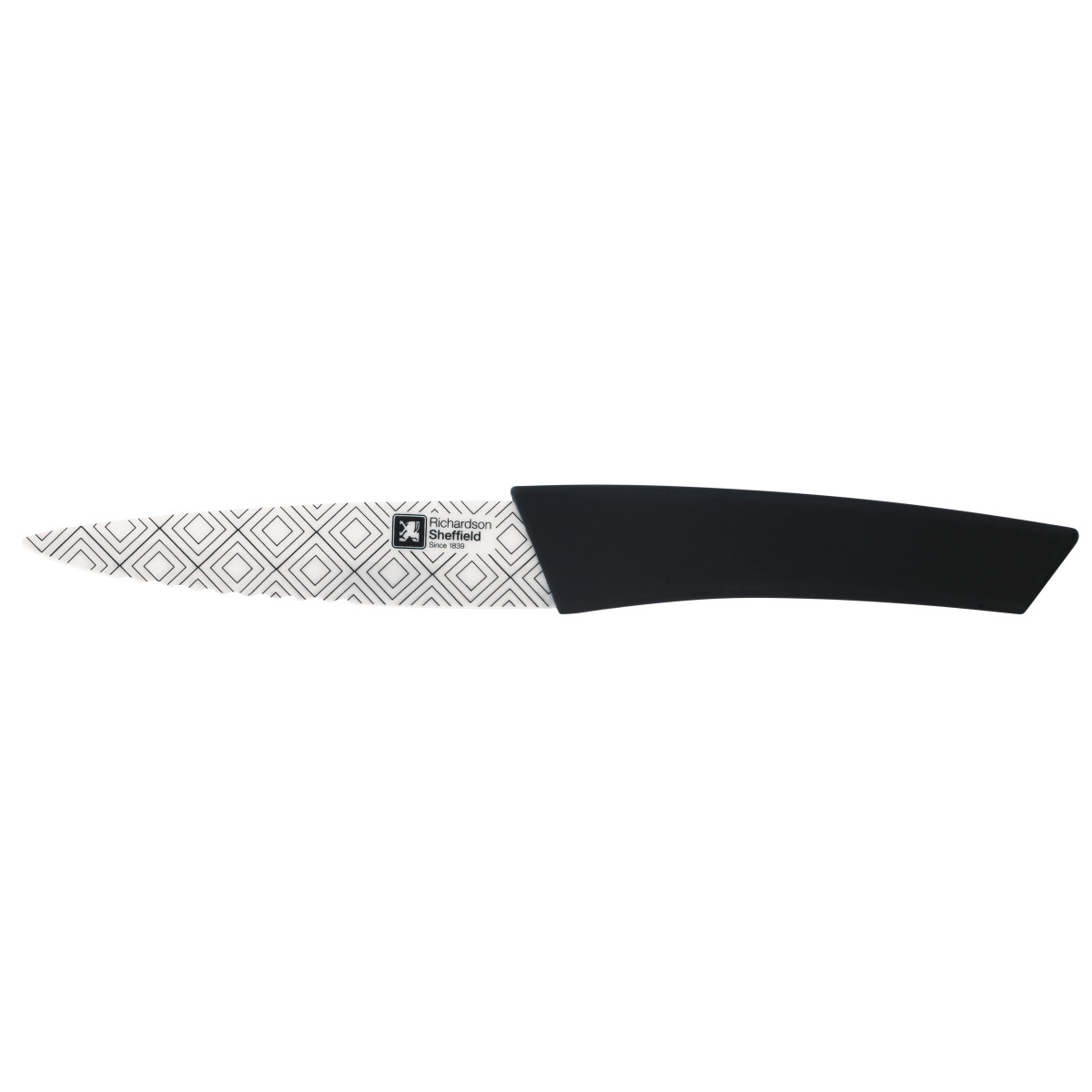 Couteau utile / steak - ZENITH noir/blanc, RICHARDSON SHEFFIELD