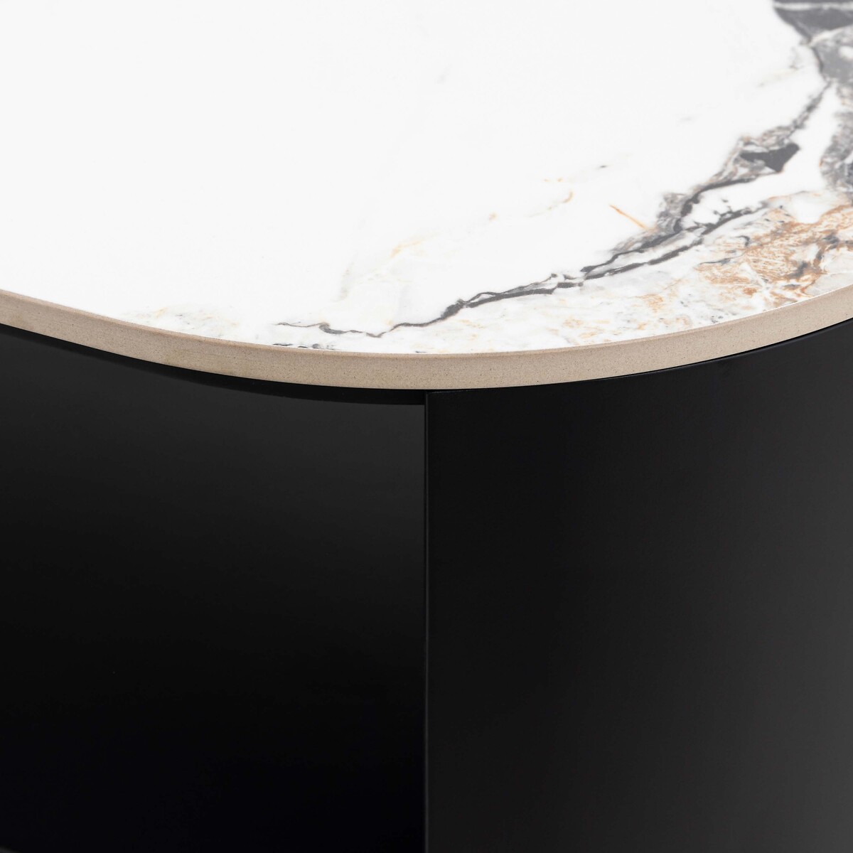 Maurice Marble & Metal Media Unit white marble, ÉDITÉ