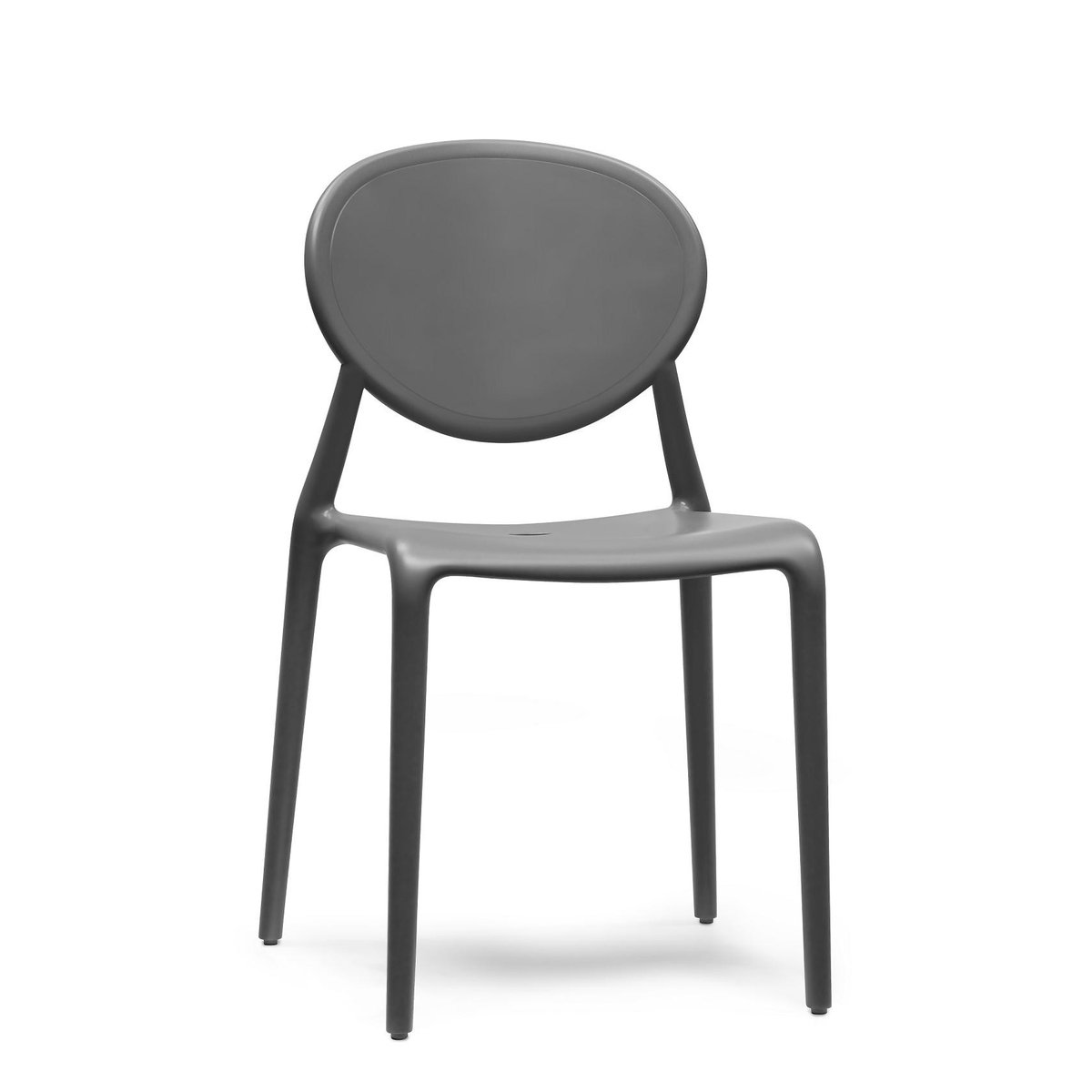 Chaise design empilable (lot de 6), GIO gris, SCAB DESIGN