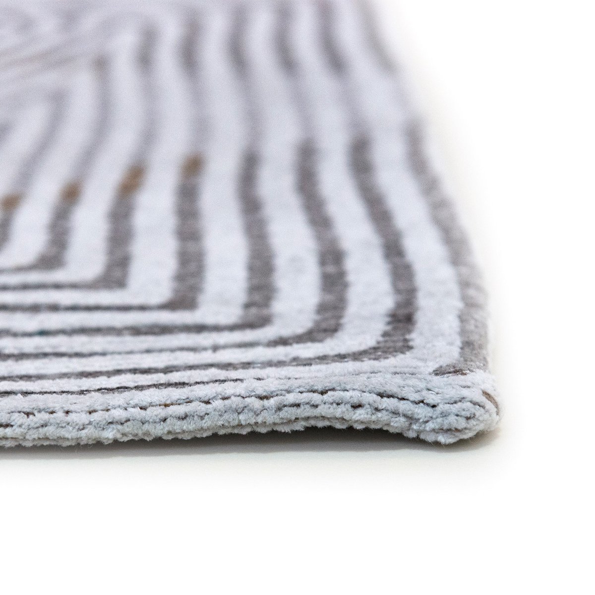 Tapis intérieur/extérieur tissé plat WHITE HORIZON gris, NOVATREND