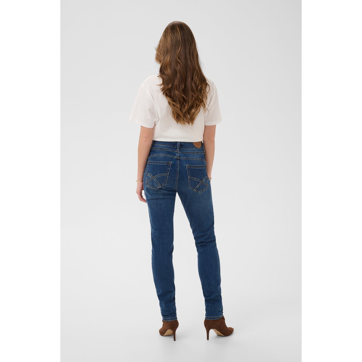 Jeans bleu ottawa dark medium blue denim, CREAM