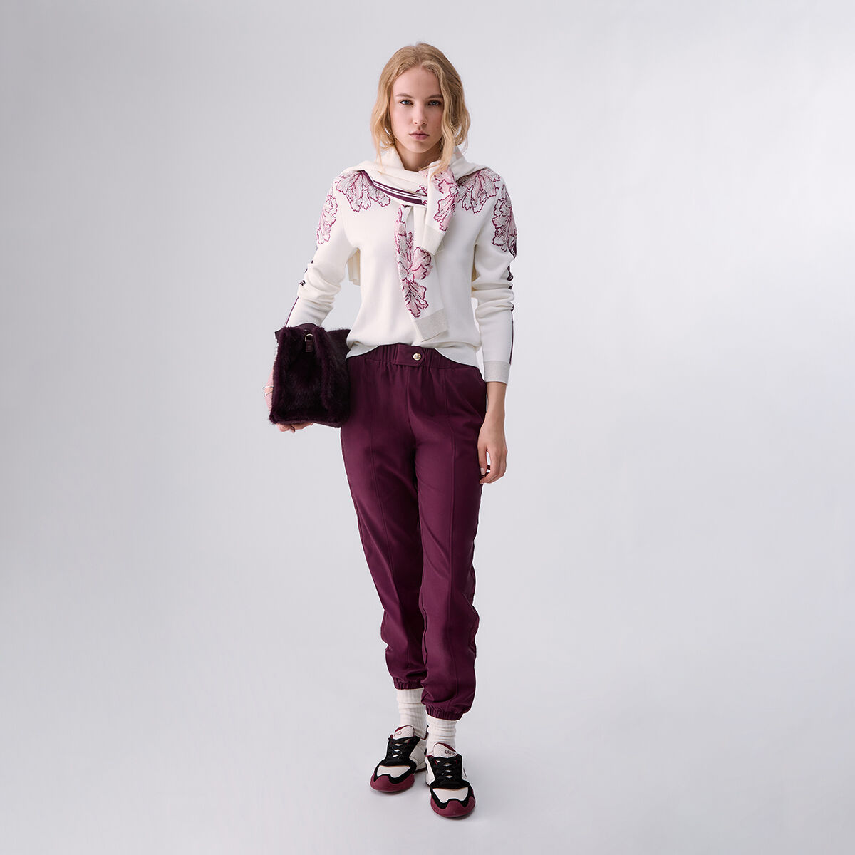 Pull Jacquard blanc, LIU JO
