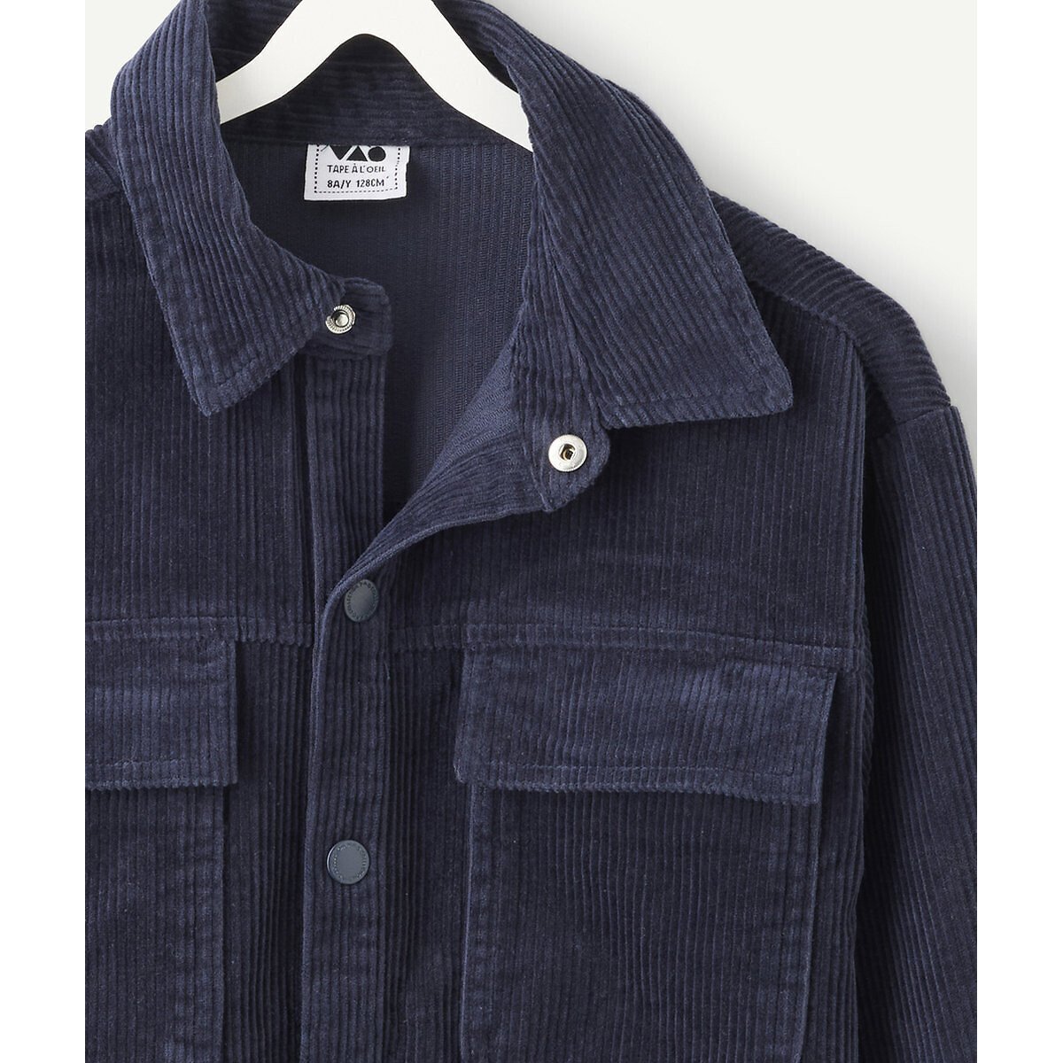 Corduroy Shirt navy blue, TAPE A L'OEIL