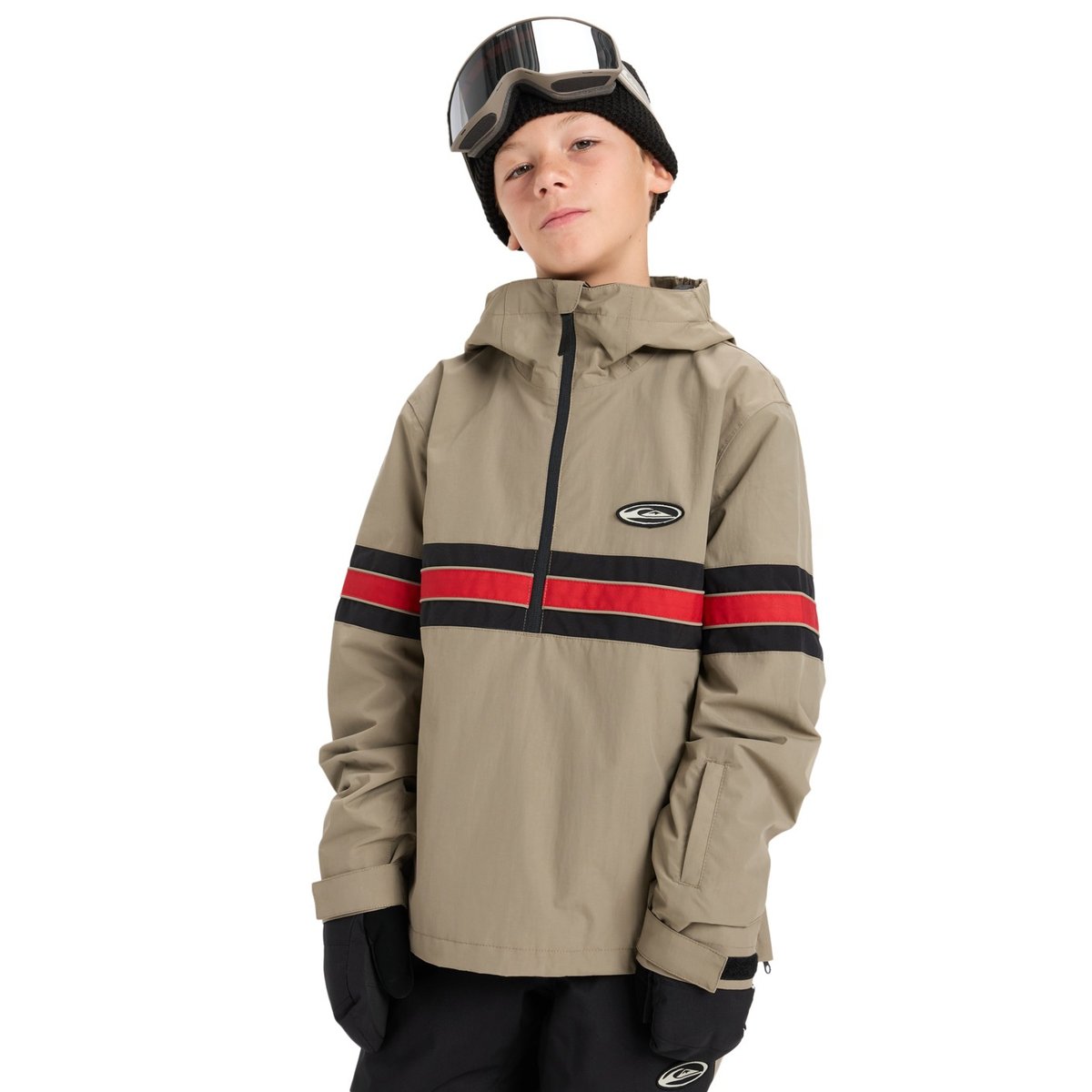 Veste de snow technique STEEZE beige fallen rock, QUIKSILVER