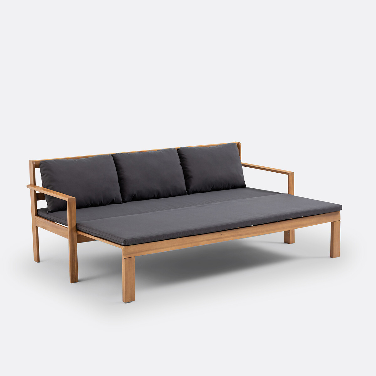 Canapé de jardin extensible, Aliza gris anthracite, LA REDOUTE INTERIEURS