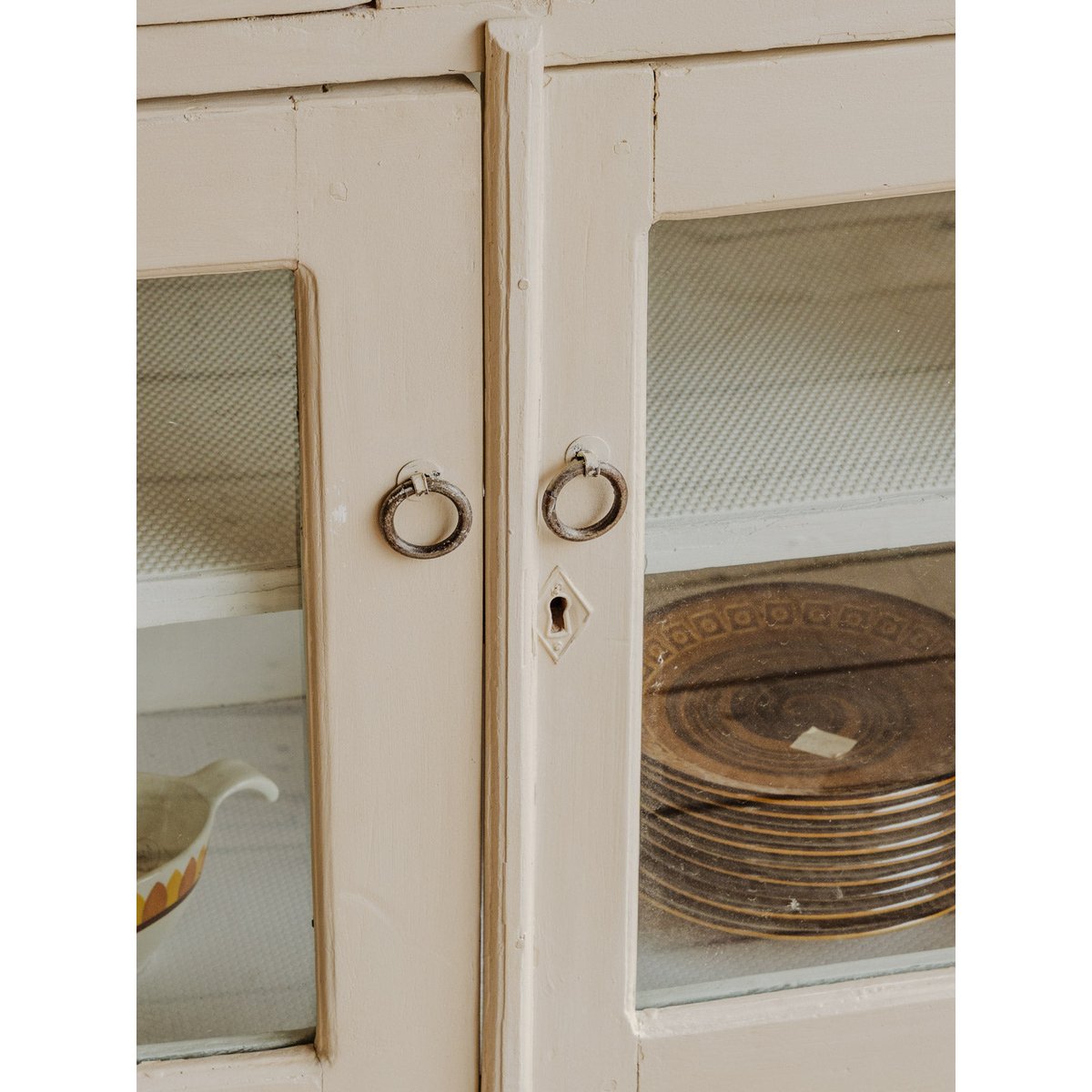 Buffet haut en bois beige Gilbert N°1885 - Bon état beige, DEBONGOUT