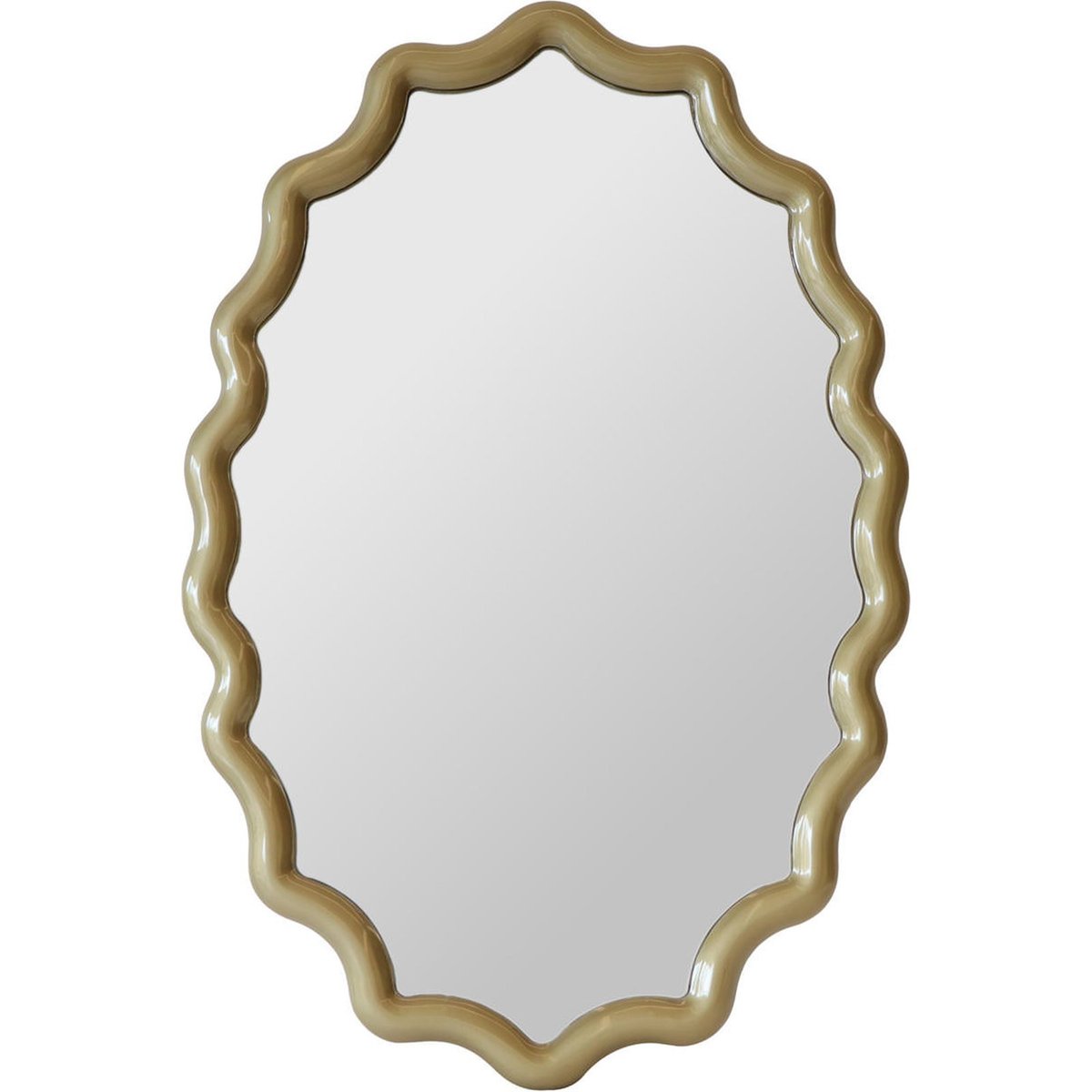 Miroir ondulé doré champagne, RECOLLECTION