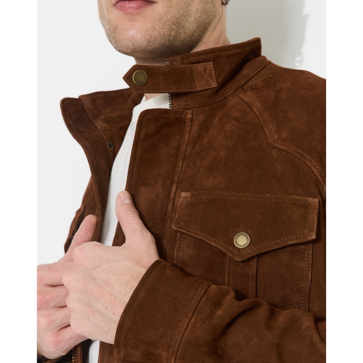 Veste en cuir DAGGER marron, CHEVIGNON