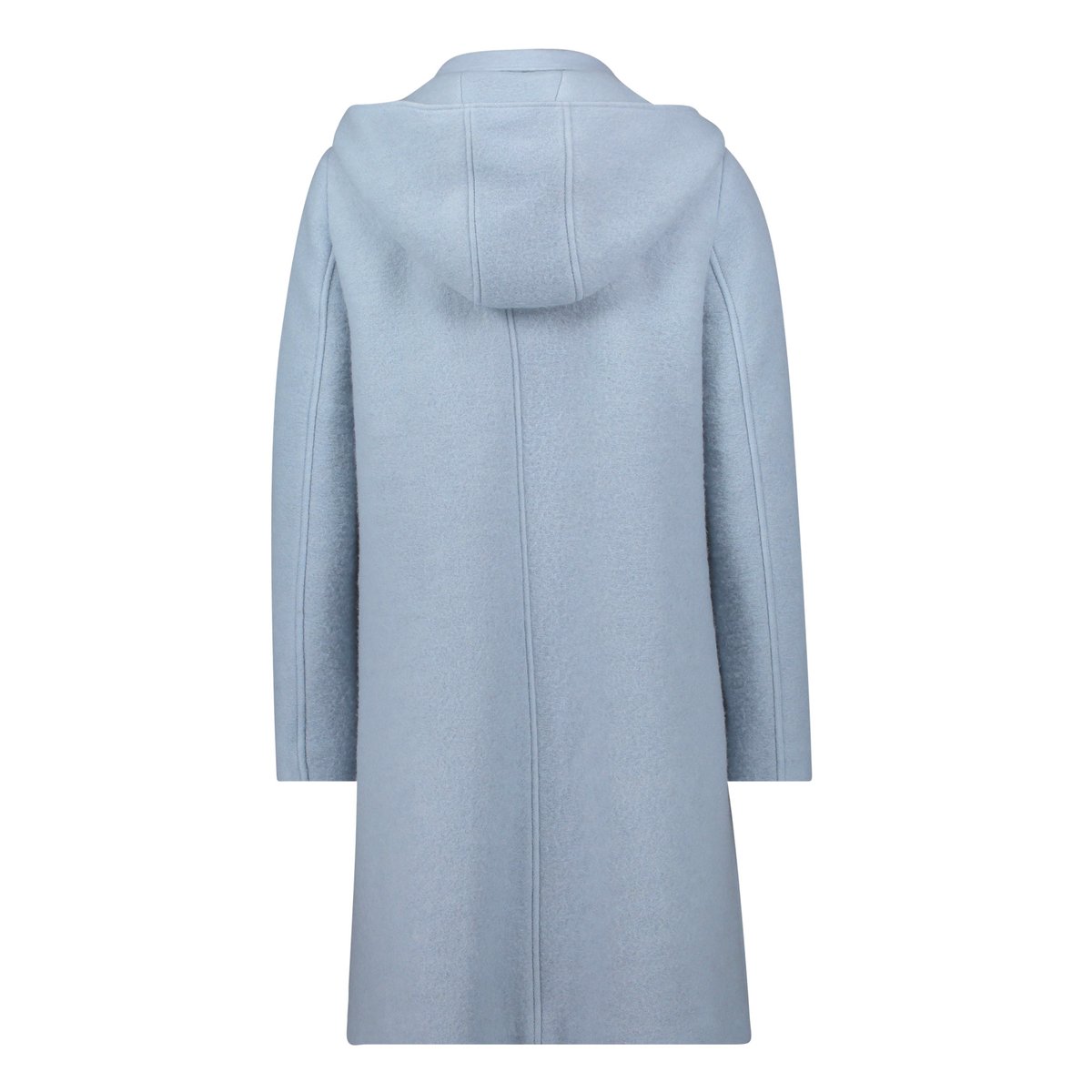 Manteau en laine à capuche amovible blue fog, BETTY BARCLAY
