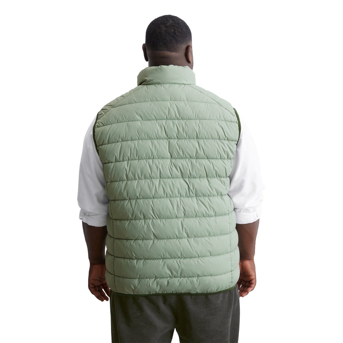 Gilet matelassé regular en qualité recyclée vert clair, MARC O'POLO