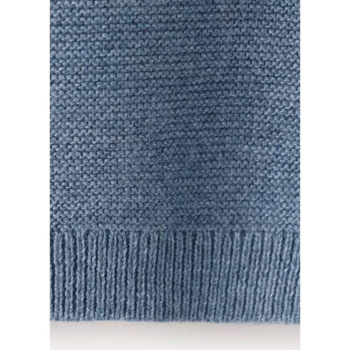Pull en maille à boutons bleu, MANGO BABY
