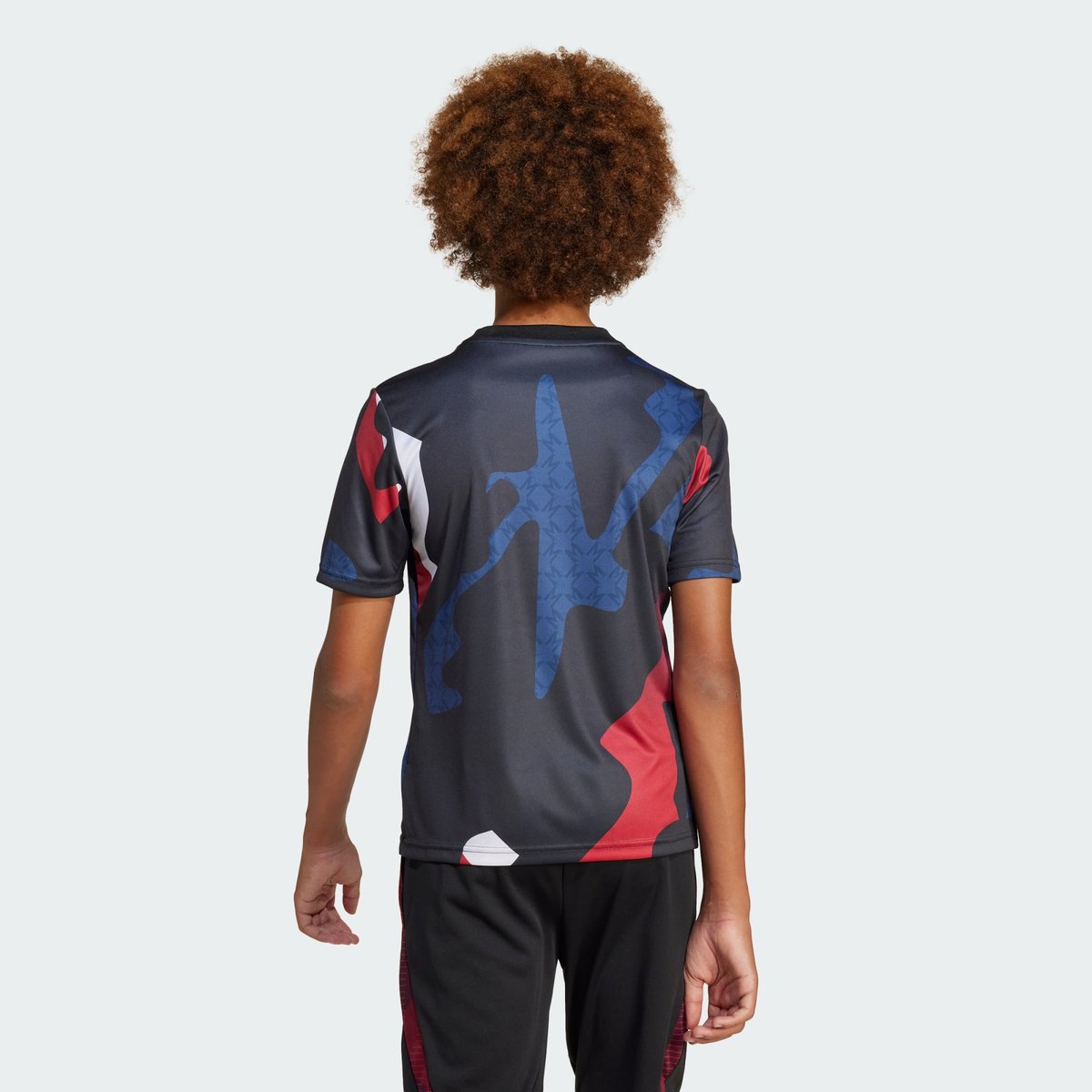 Maillot d'échauffement Manchester United 24/25 Enfants black / mufc red / off white / team coll burgundy 2, adidas Performance