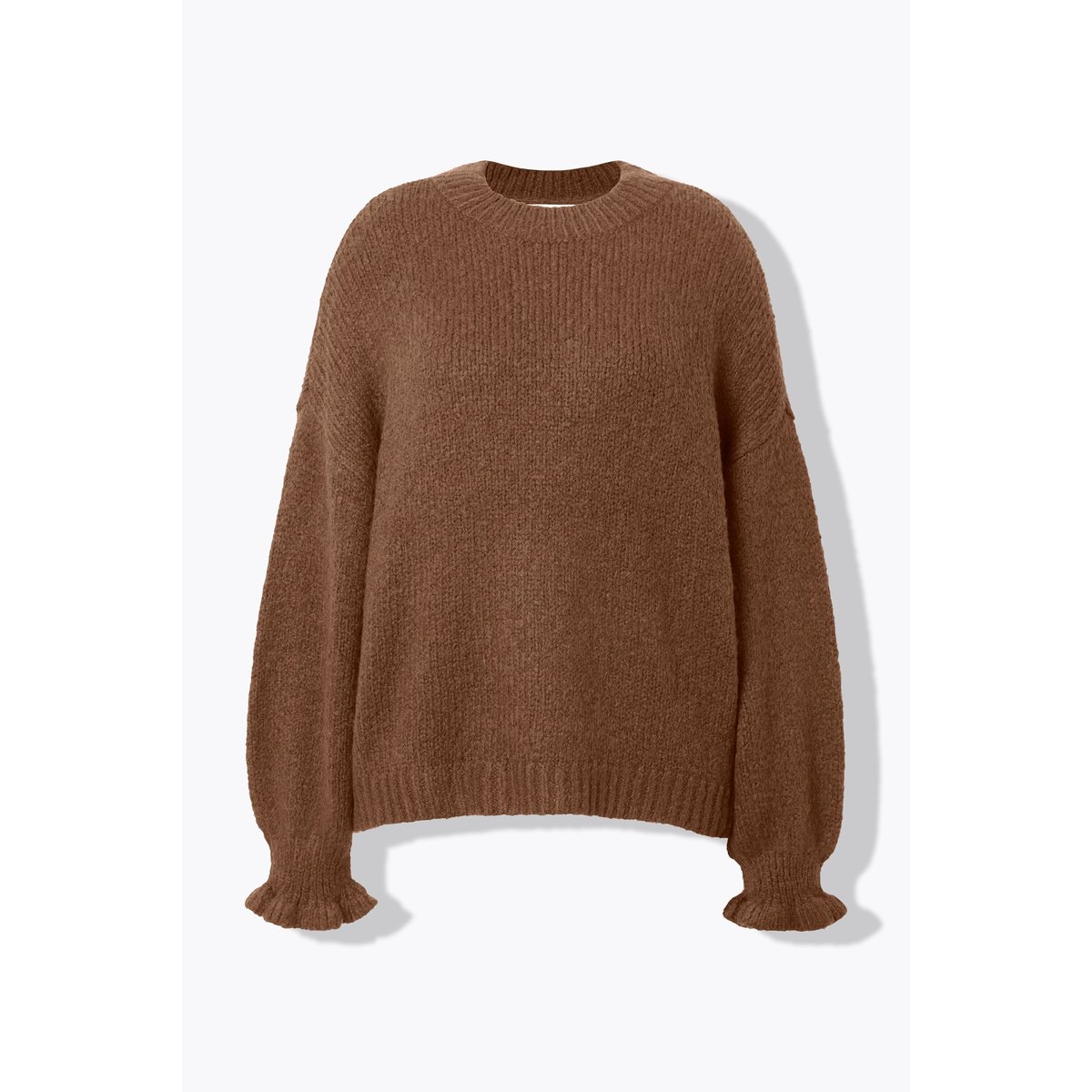 Pull oversize. Grosse maille et marron cacao, STUDIO UNTOLD