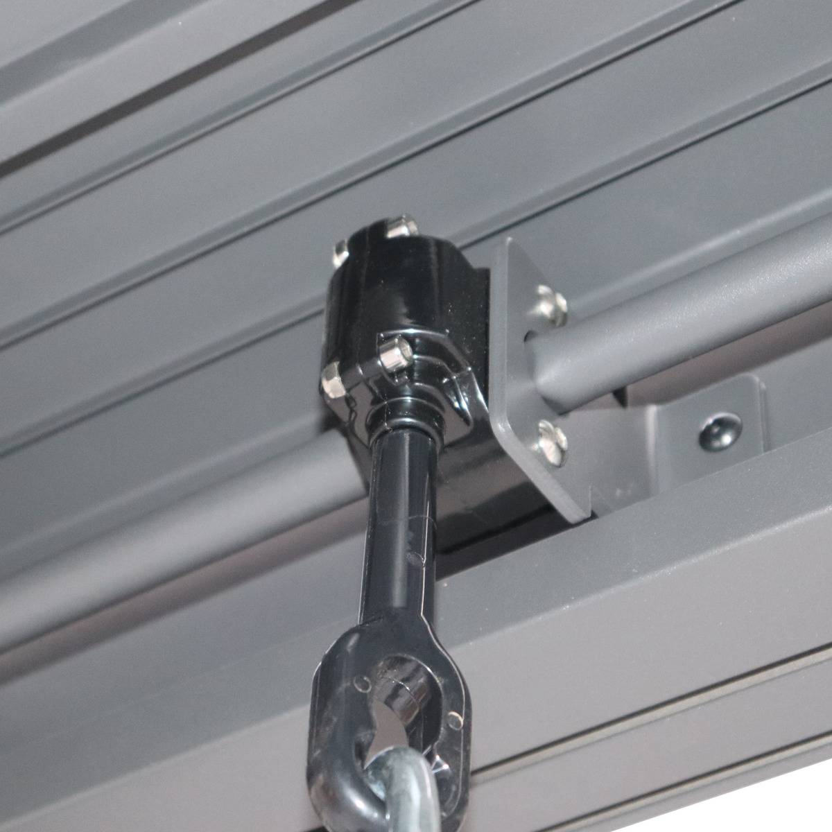 Pergola autoportante 3x3m EVONIS gris graphite, HESPERIDE