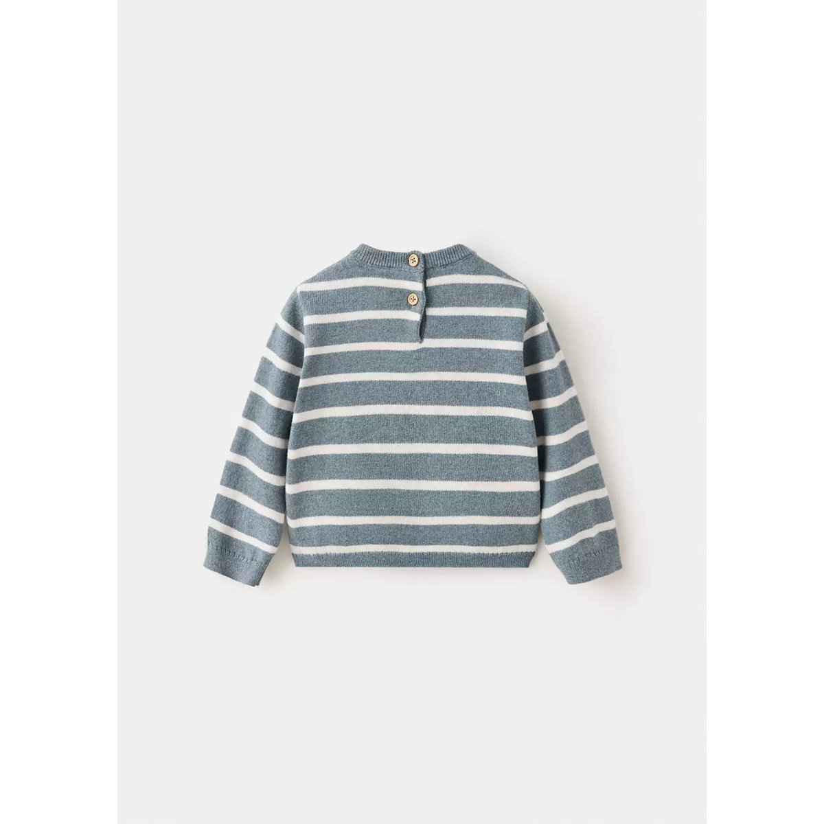 Pull-over en maille à rayures vert, MANGO BABY