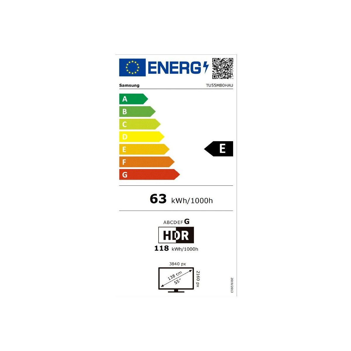 TV Mini LED TU55M80H (2026) 55" (138 cm) 4K - Smart TV avec IA couleur unique, SAMSUNG