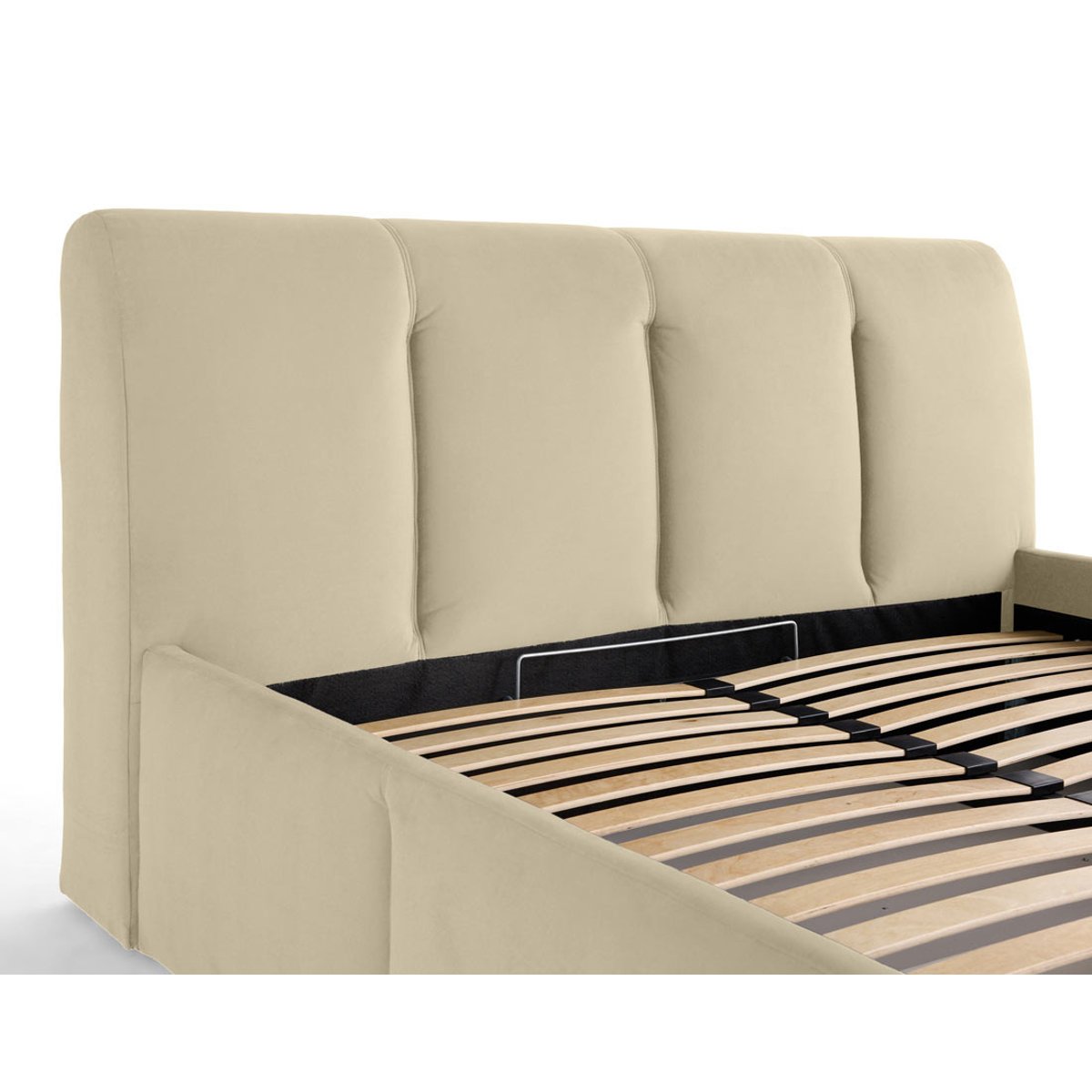 Lit coffre - ELYSIA beige, BEST MOBILIER