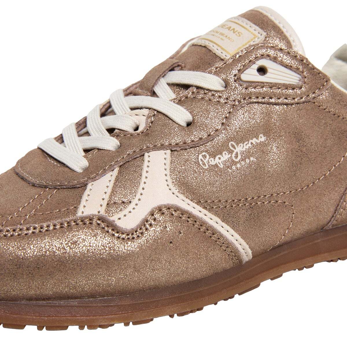 Daze - Sneakers Rétro En Daim or, PEPE JEANS