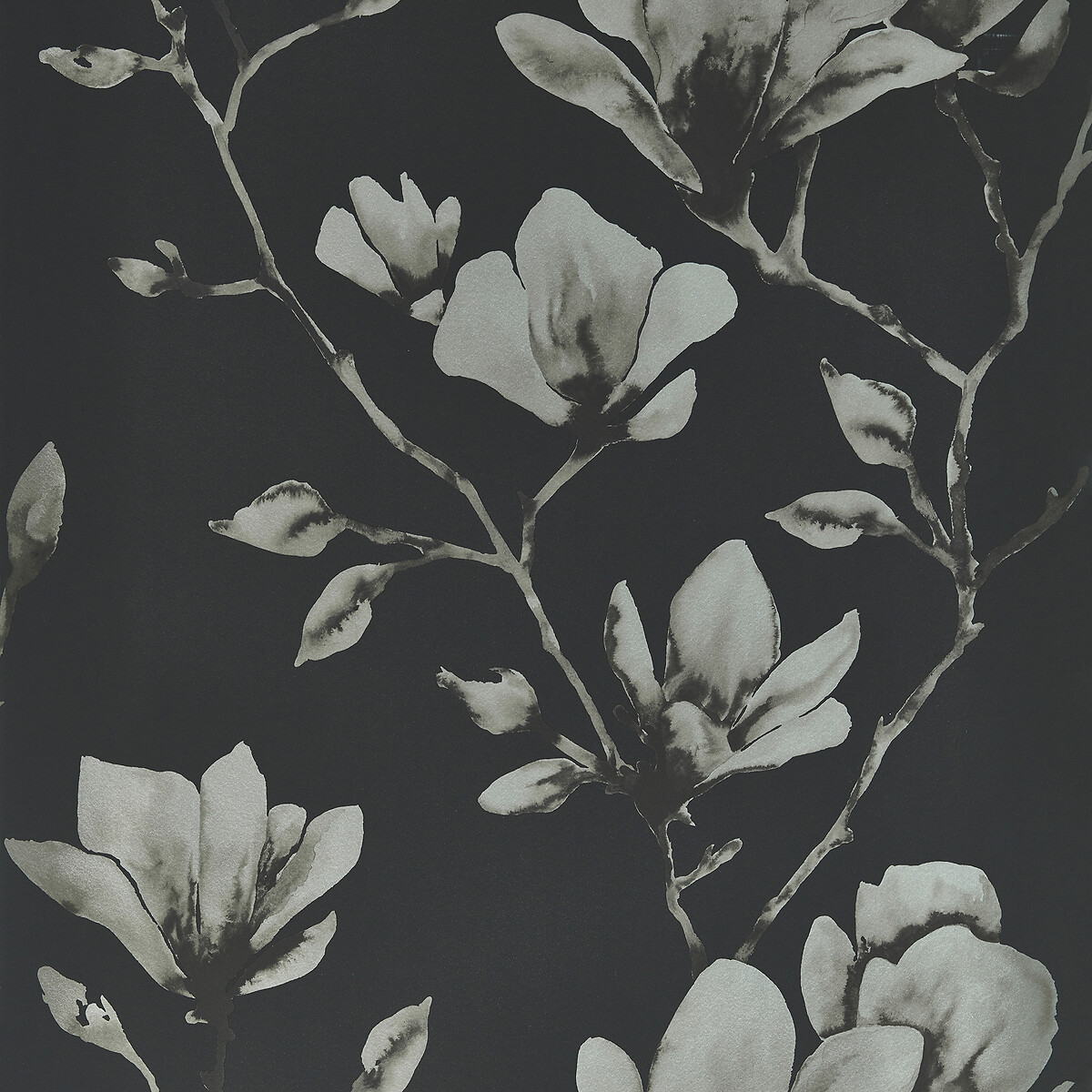 Lotus Wallpaper silver-coloured, HARLEQUIN