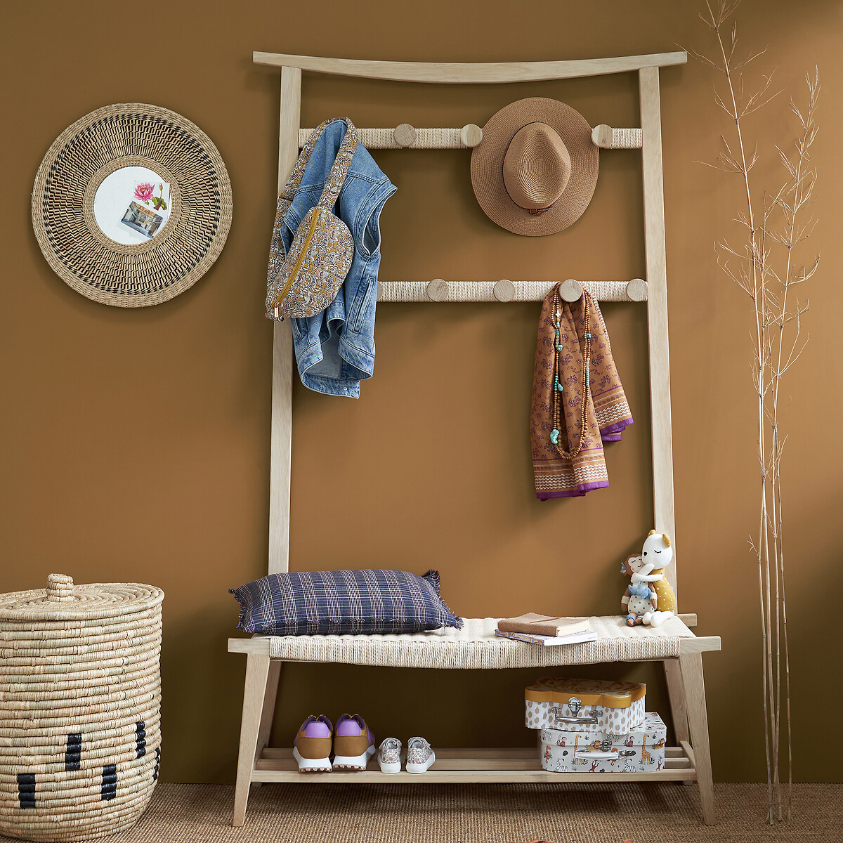 Vestiaire chêne massif, Kioto beige, LA REDOUTE INTERIEURS