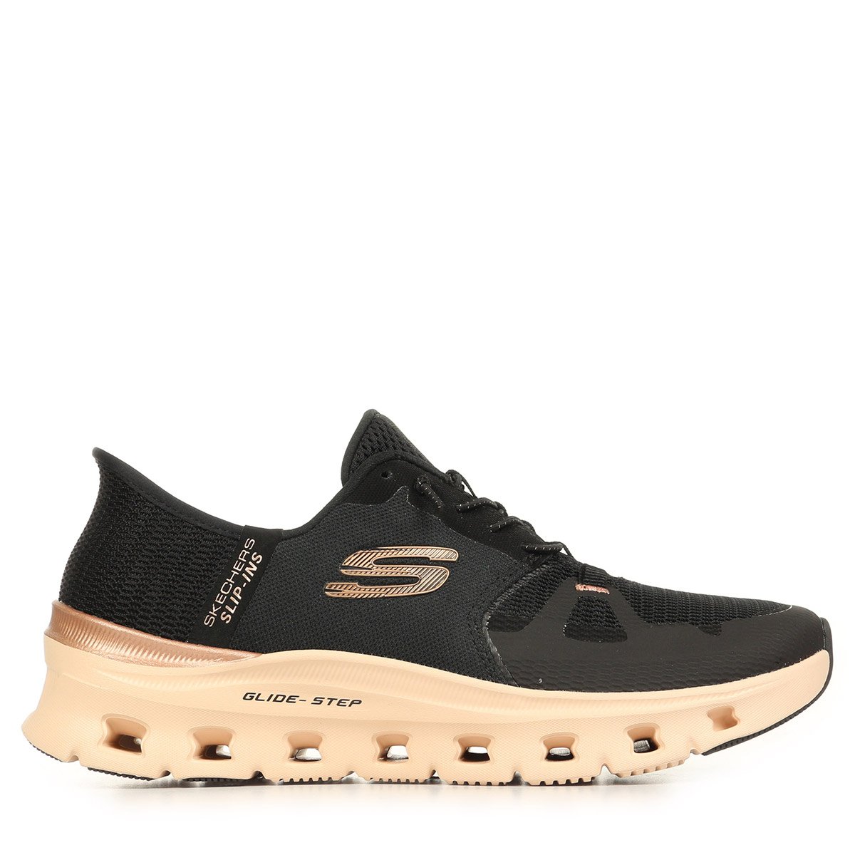 Baskets GLIDE STEP PRO RADIANT STRIDE black rose gold, SKECHERS
