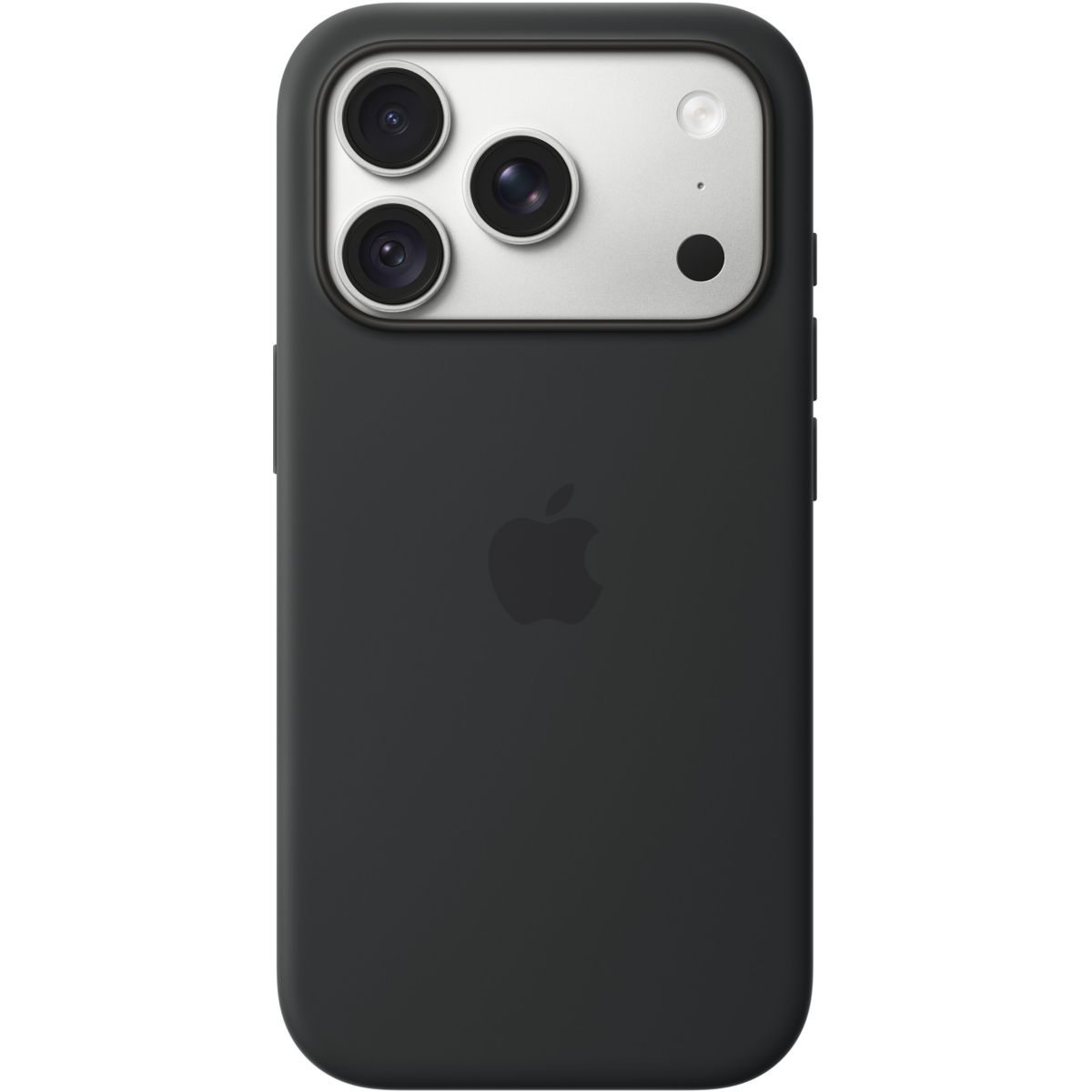 Coque iPhone 18 Pro Magsafe Noir Silicone couleur unique, APPLE