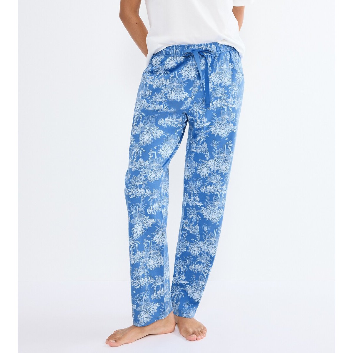 Pantalon de pyjama MIX & MATCH bleu imprimé blanc, TRIUMPH