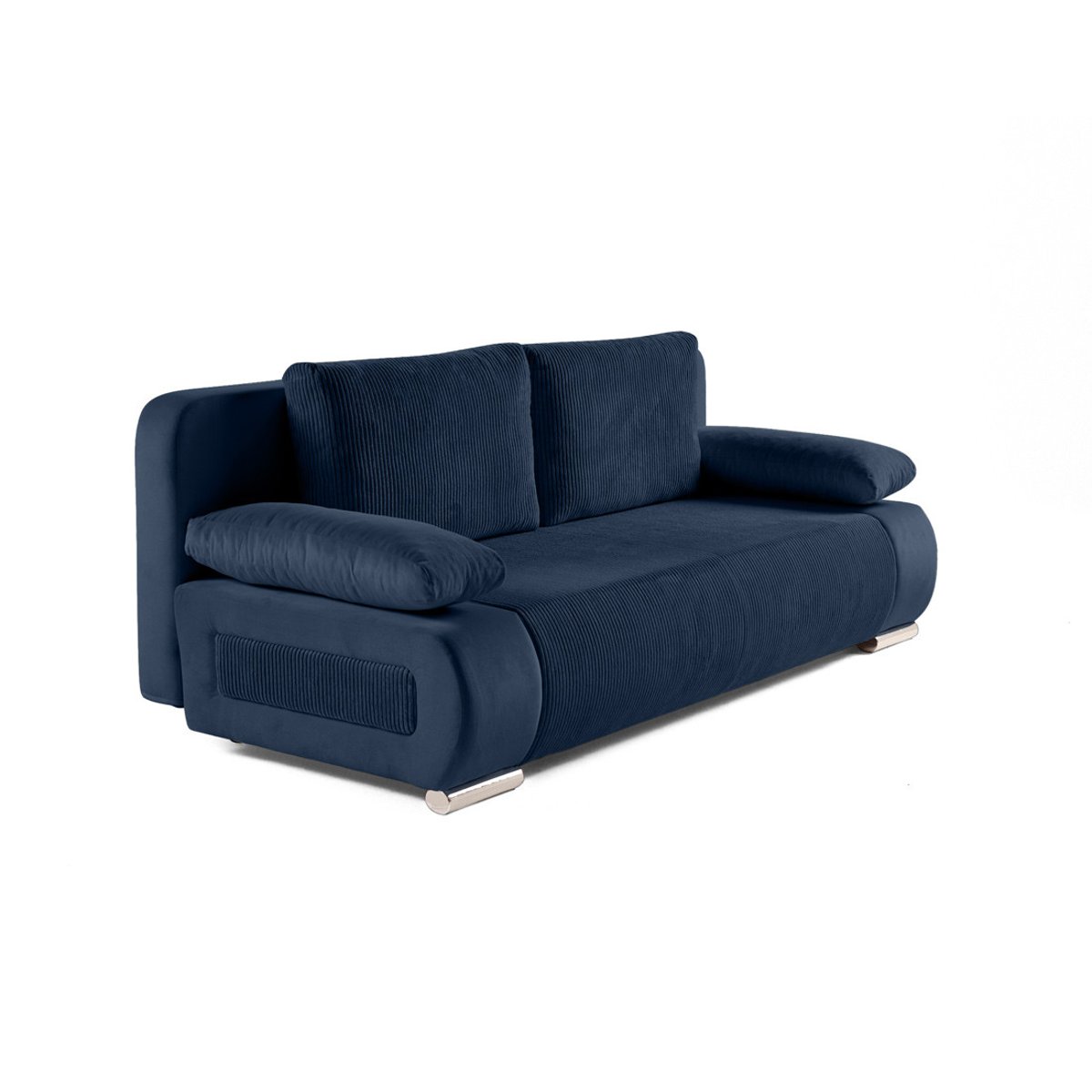 Canapé Convertible 3 places - ELIO bleu marine, BEST MOBILIER