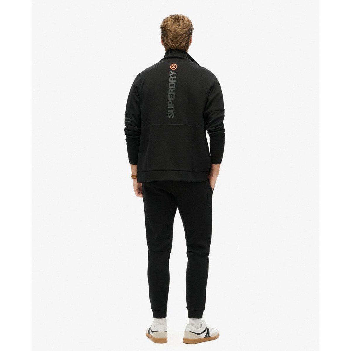 Pantalon de survêtement fuselé Tech noir, SUPERDRY