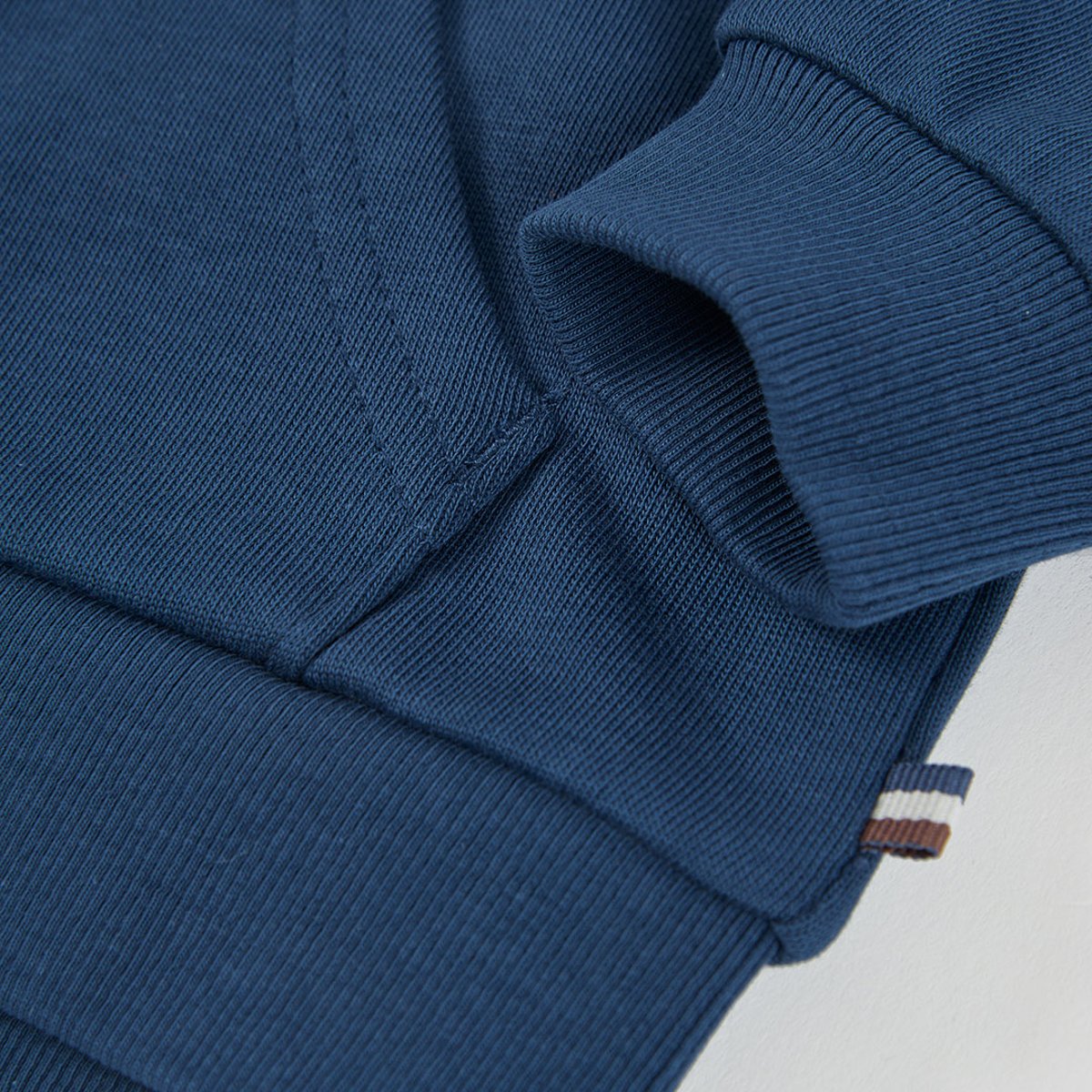 Sweat-shirt garçon broderie raton laveur bleu, BOBOLI