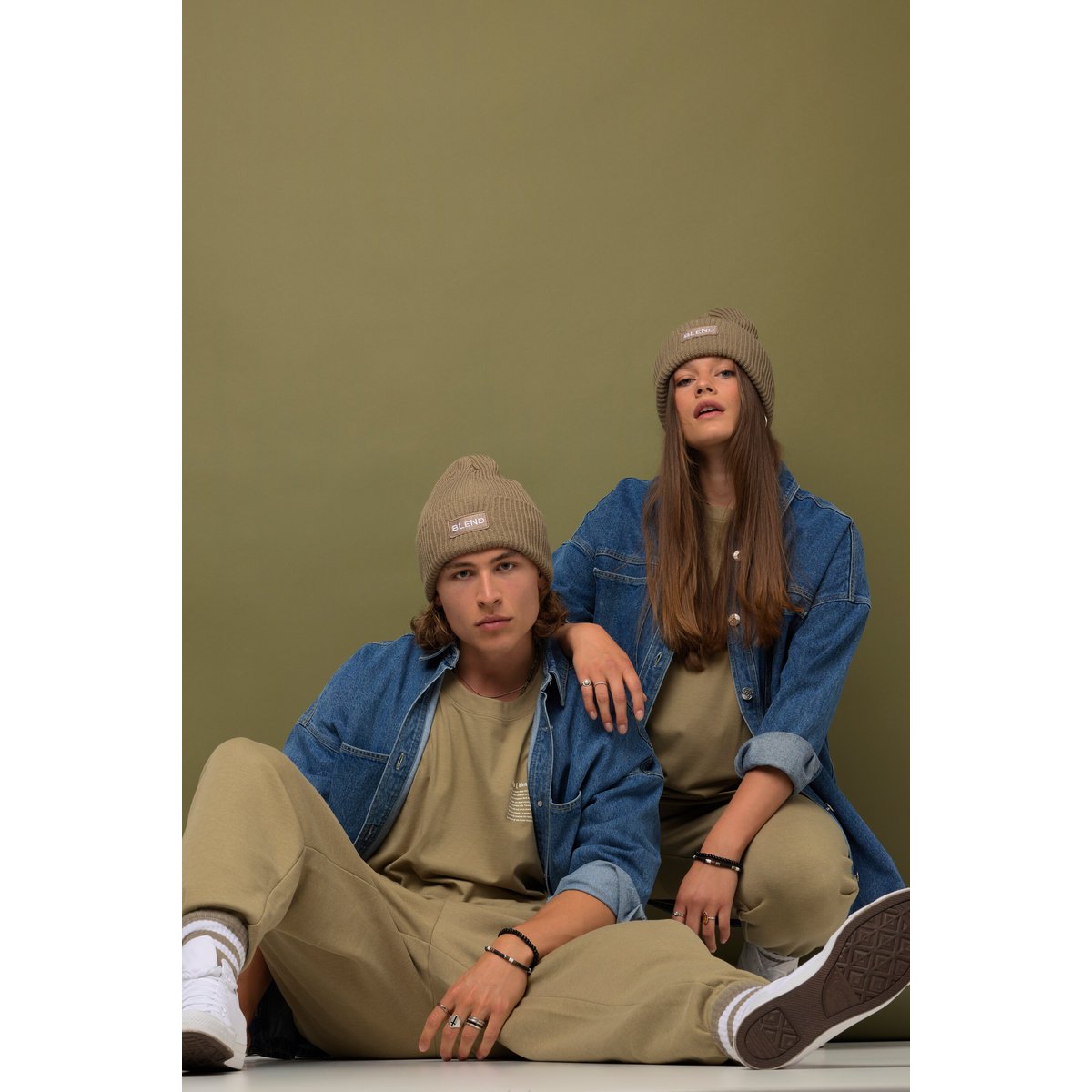 Chemisier en jean unisexe bleu jean, STUDIO UNTOLD