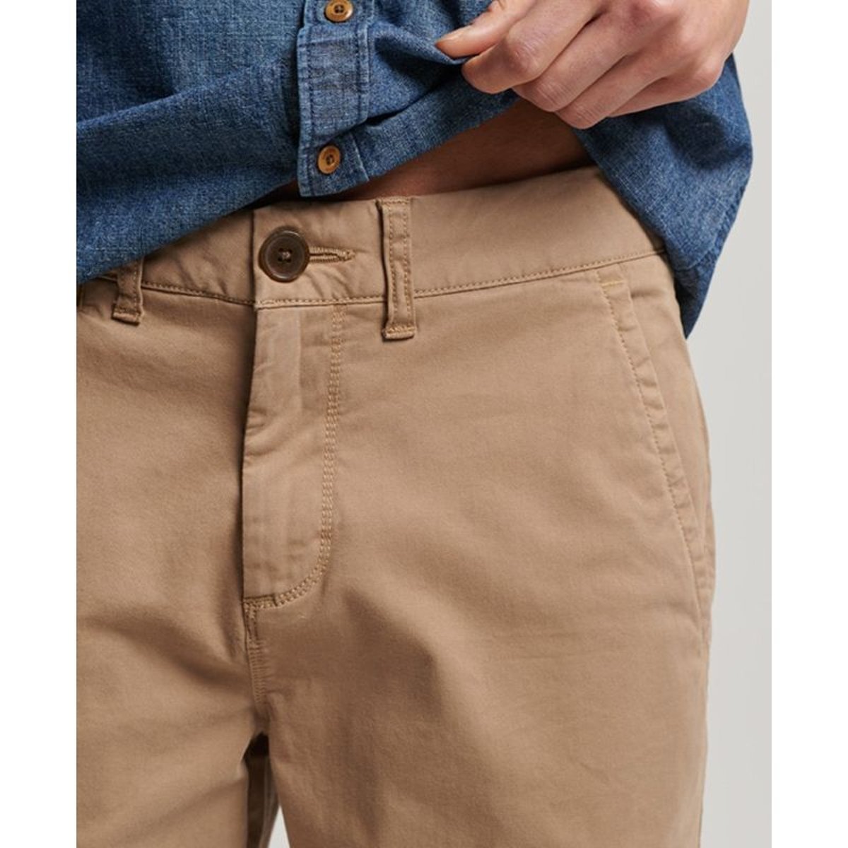 Short chino vintage beige désert, SUPERDRY