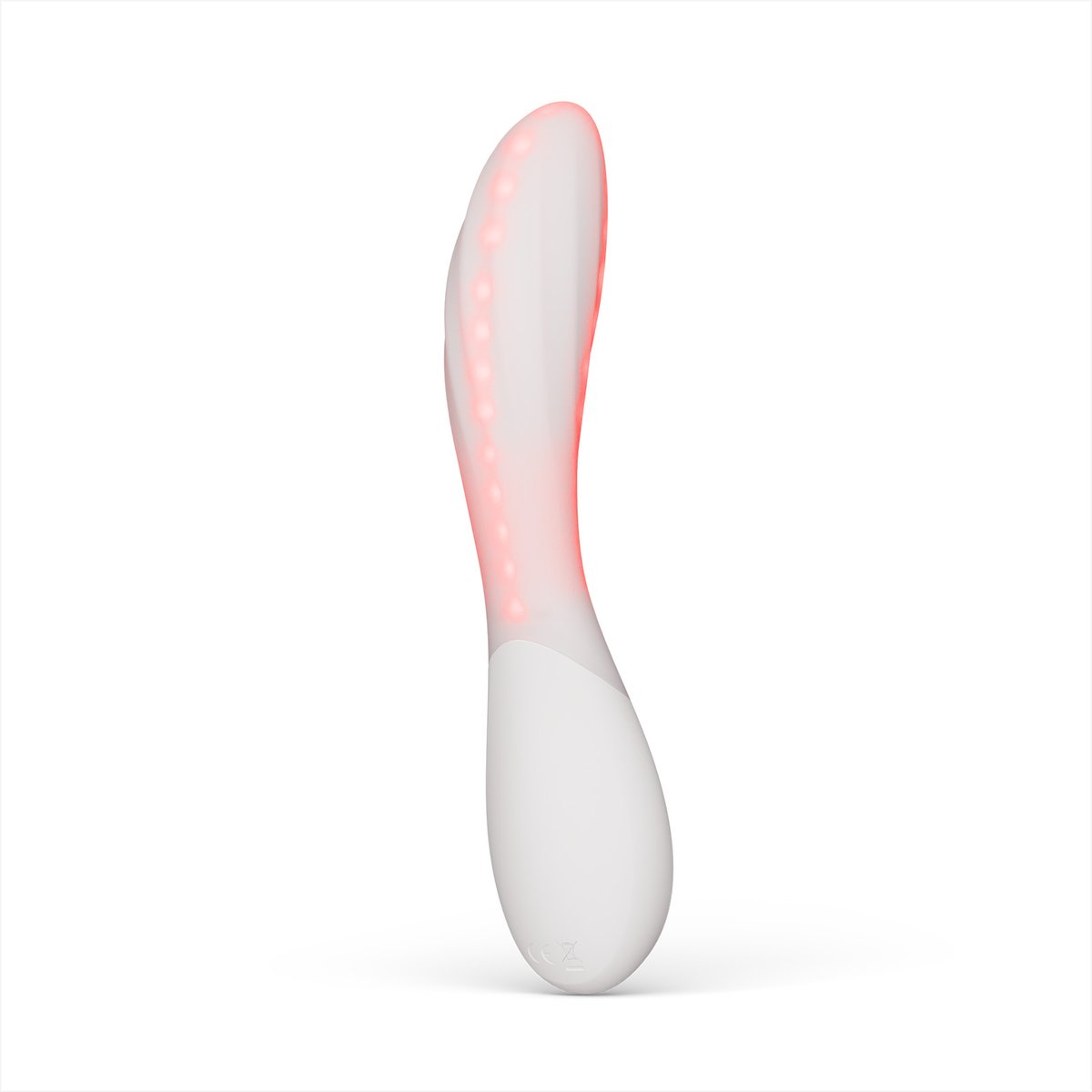 LELO MONA Spectra – Vibromasseur Point G à Lumière Rouge, Étanche et Connecté white, LELO