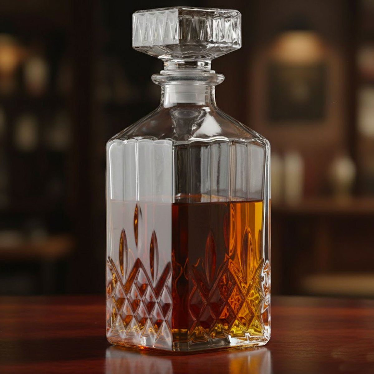 Carafe à whisky en verre 1L transparent, WADIGA