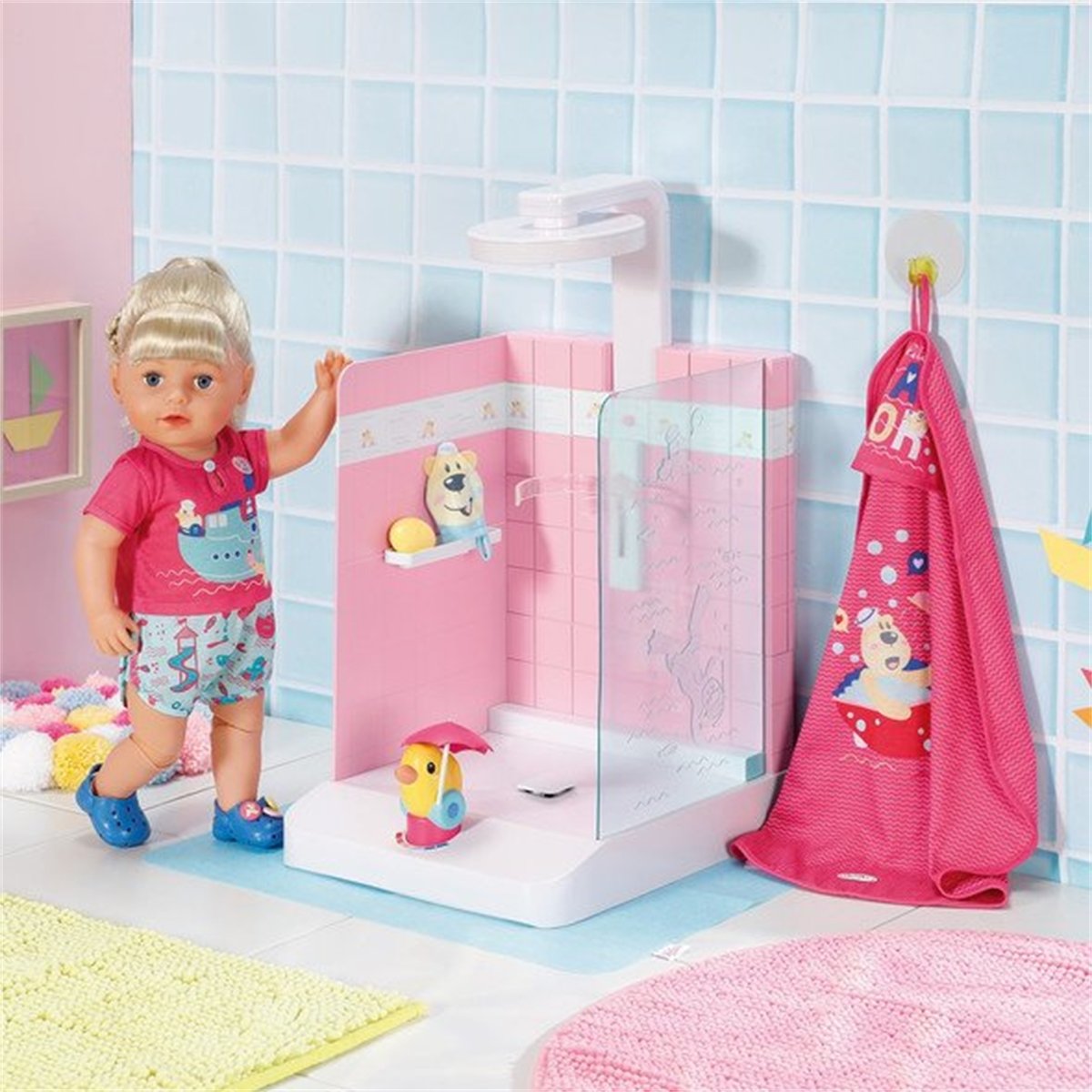 Baby born Bath Douche à l'Italienne multicolore, ZAPF CREATION