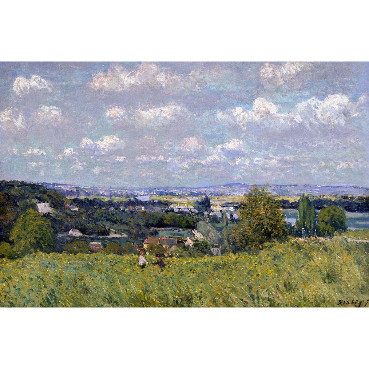 Tableau la vallée de la seine à saint cloud toile imprimée, HEXOA