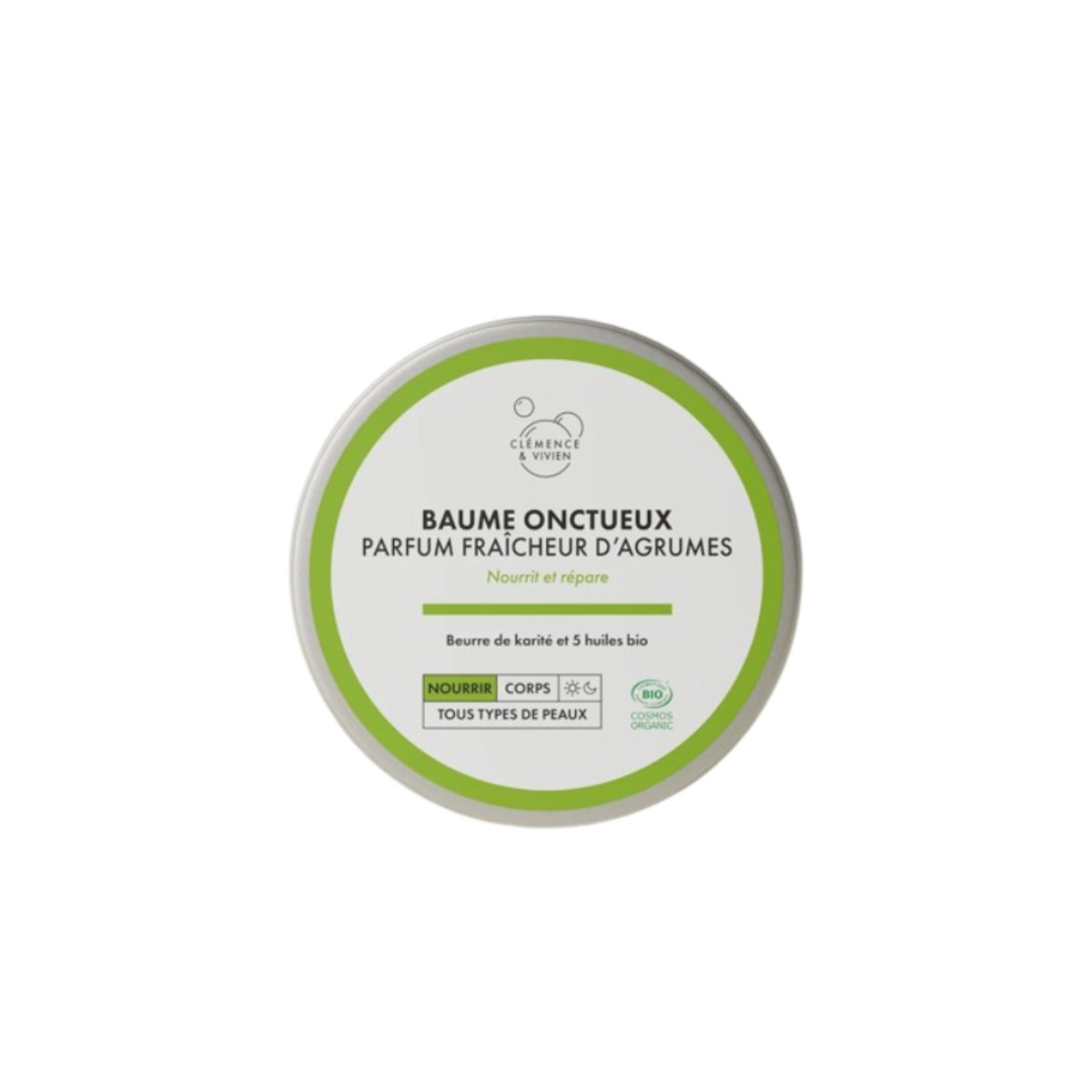 Mini-baume onctueux Parfum Fraîcheur d'agrumes (50 ml) transparent, CLEMENCE ET VIVIEN