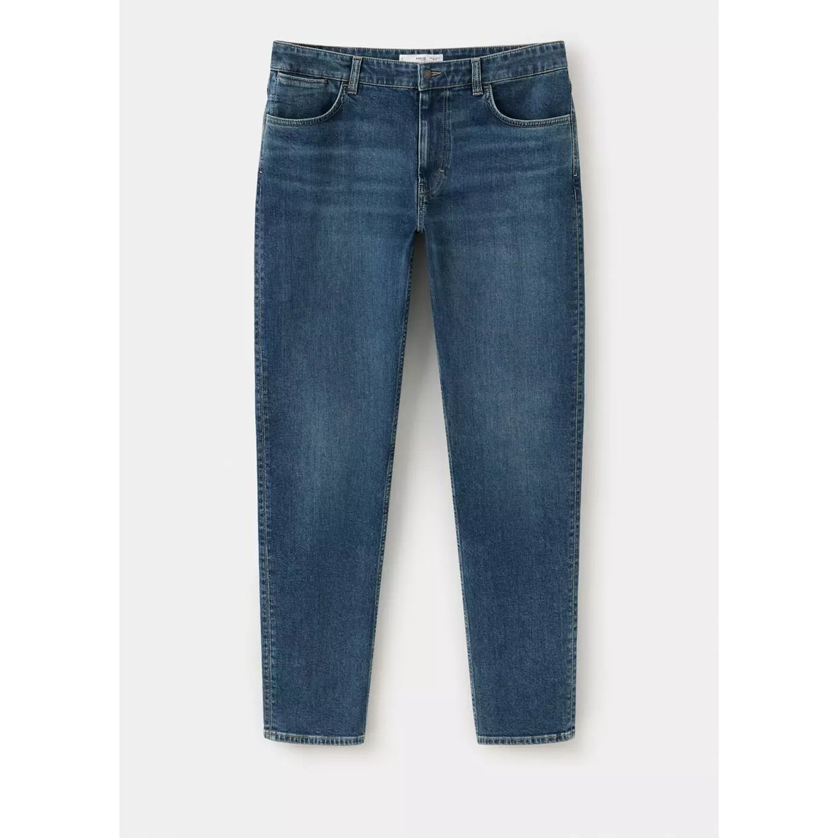 Jean Patrick slim fit Ultra Soft Touch bleu foncé vintage, MANGO MAN