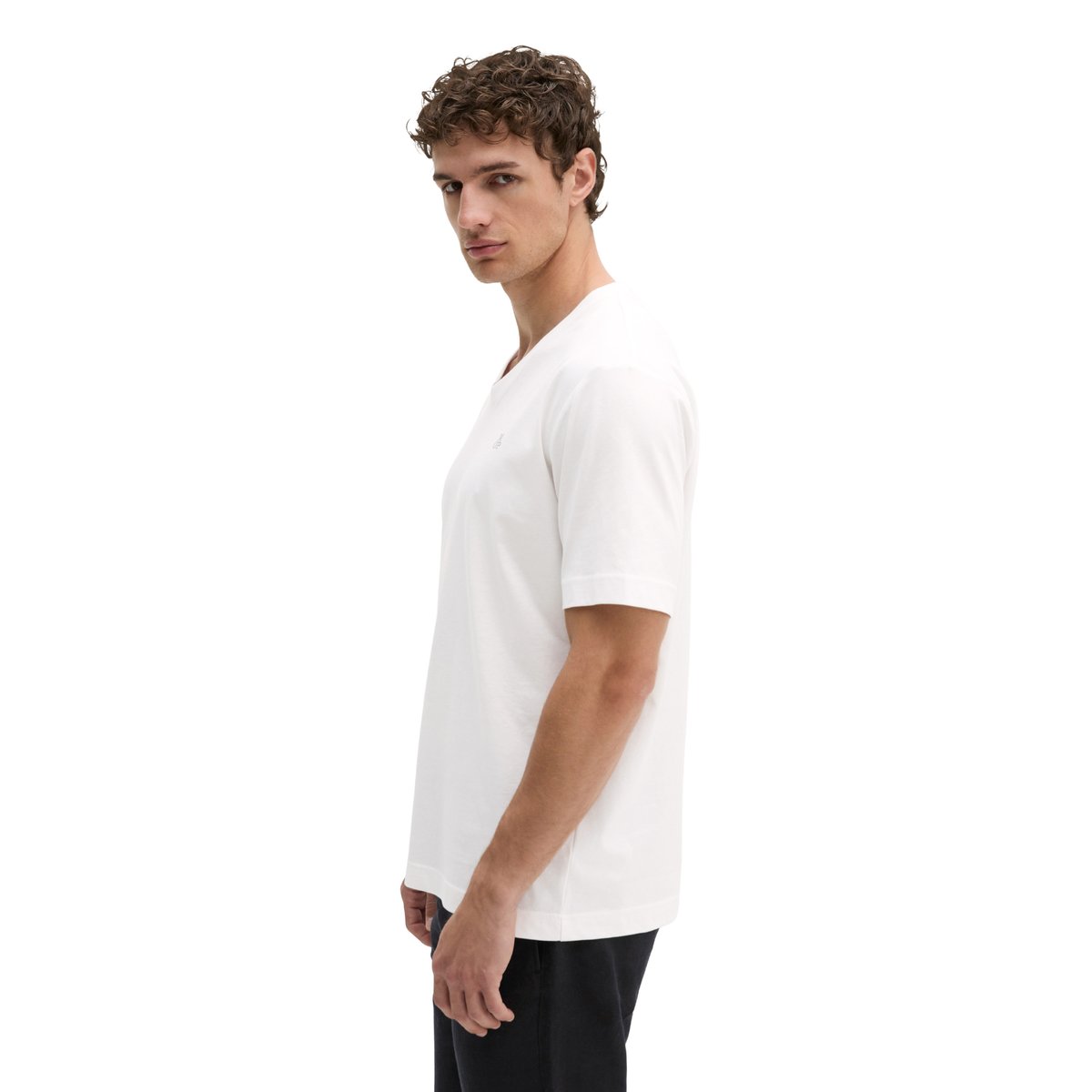 T-shirt regular en pur coton bio blanc, MARC O'POLO