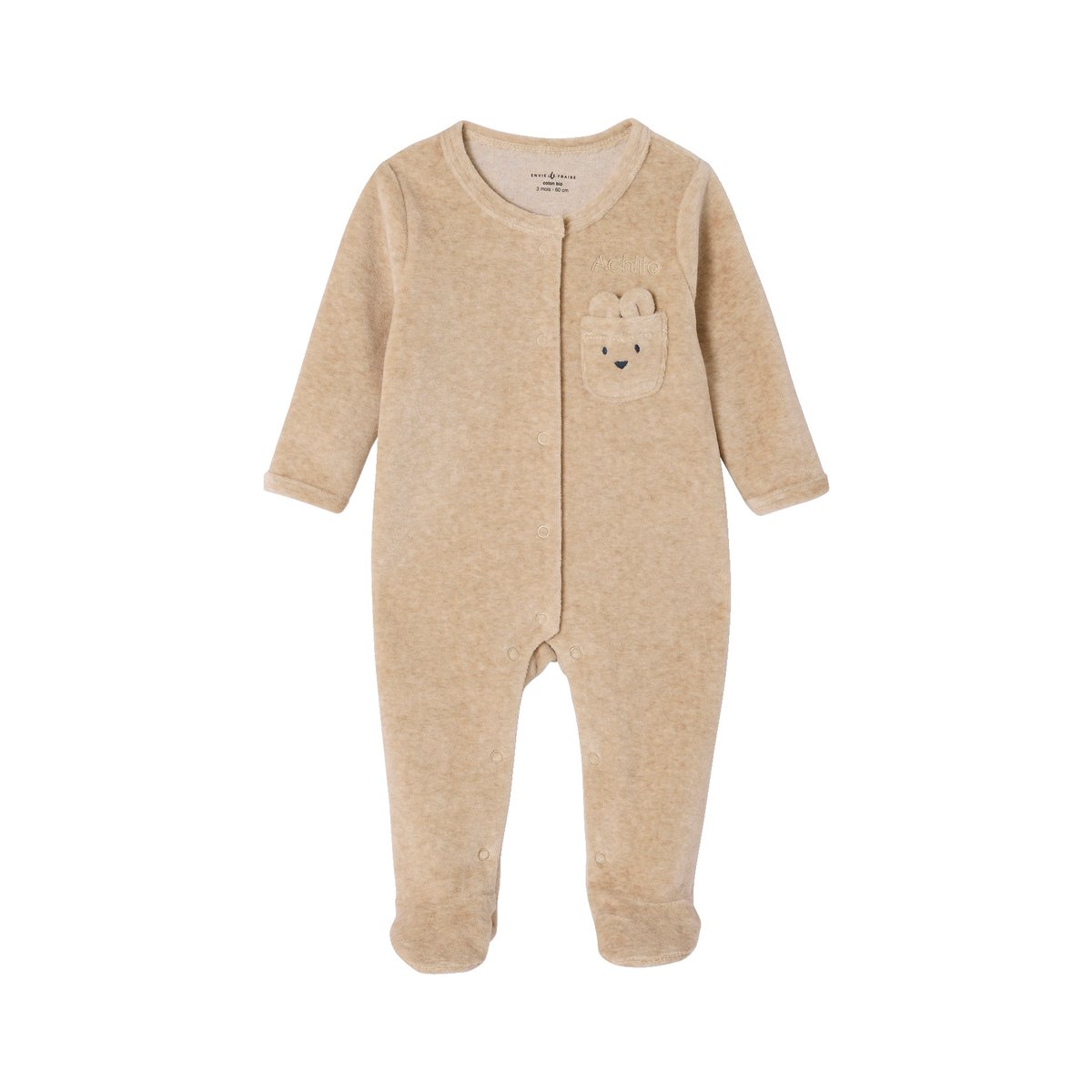 Coffret naissance mixte bébé beige chiné, ENVIE DE FRAISE