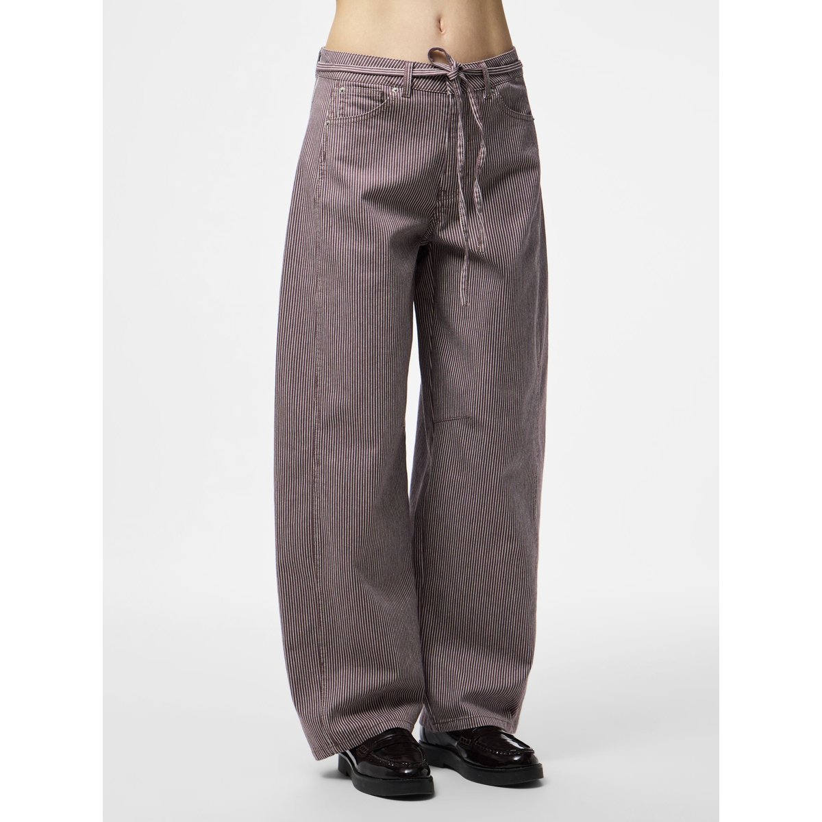 Jeans Barrel gris - sparrow, PIECES
