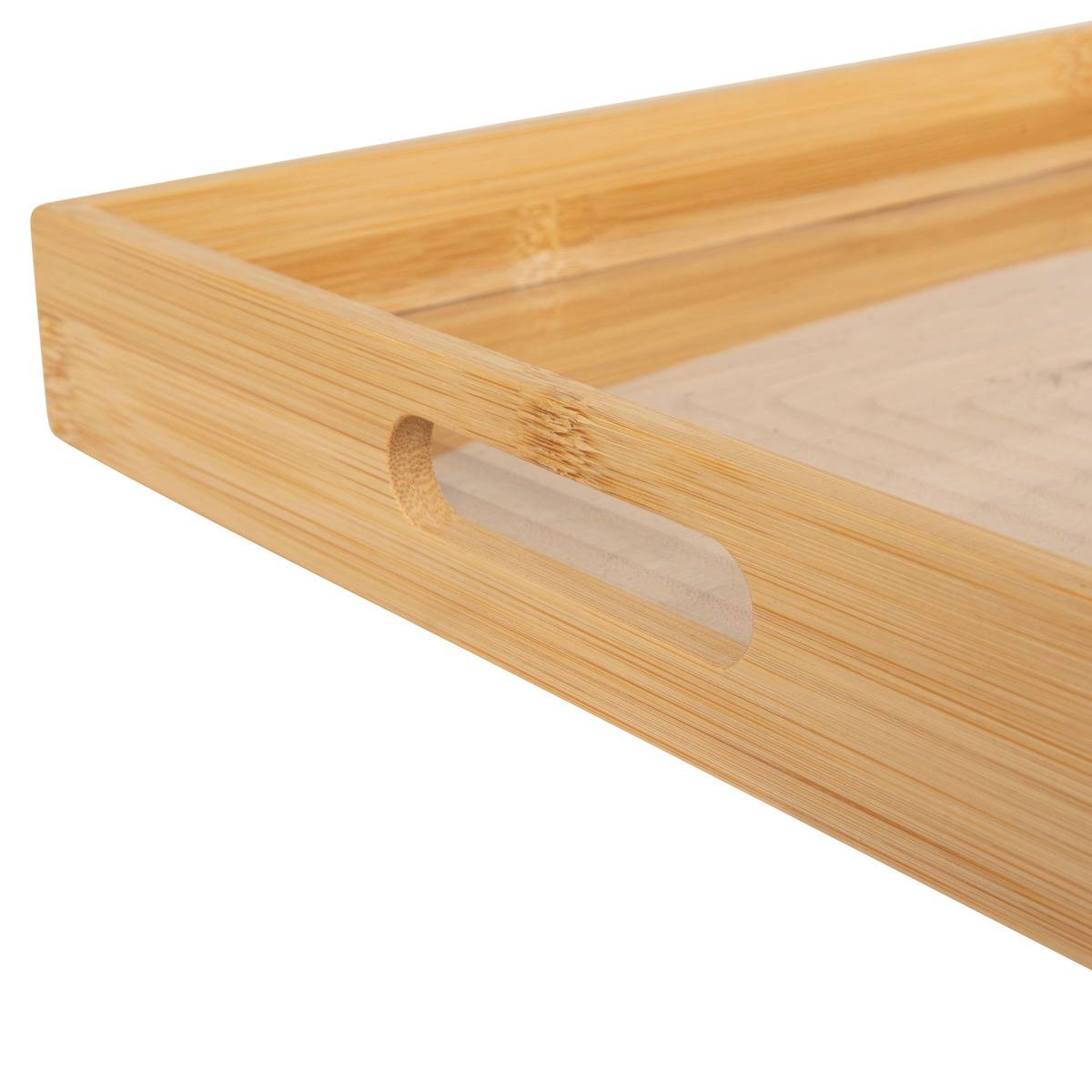 Plateau de service avec poignées en bambou BAMBOU beige, 5FIVE SIMPLY SMART