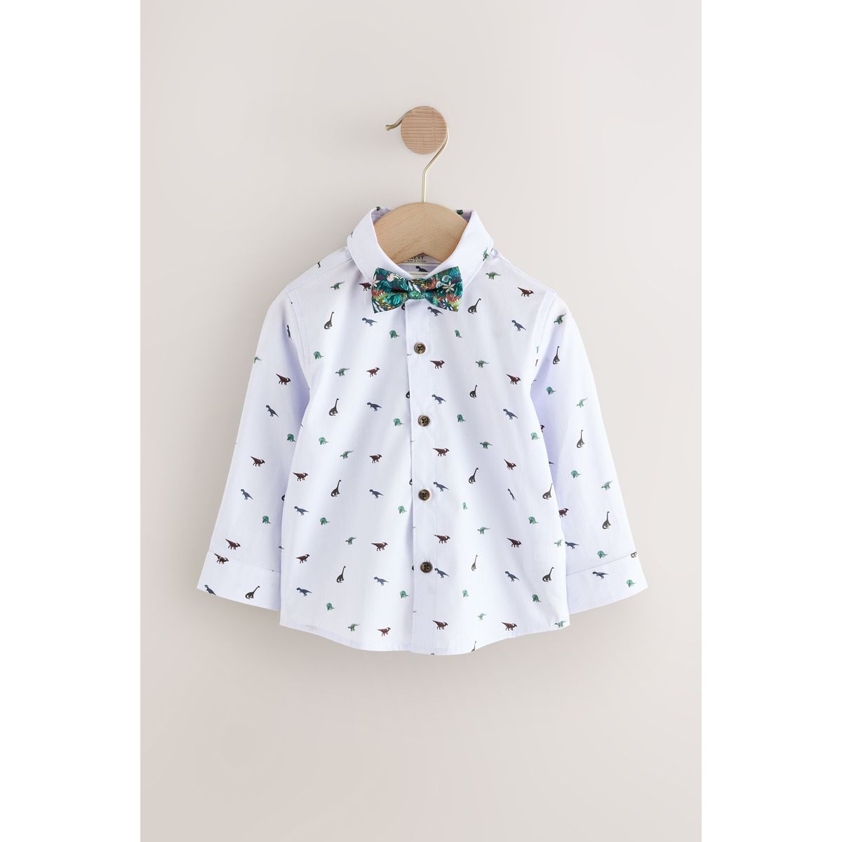 Ensemble gilet avec chemise et nœud papillon dino marine, NEXT