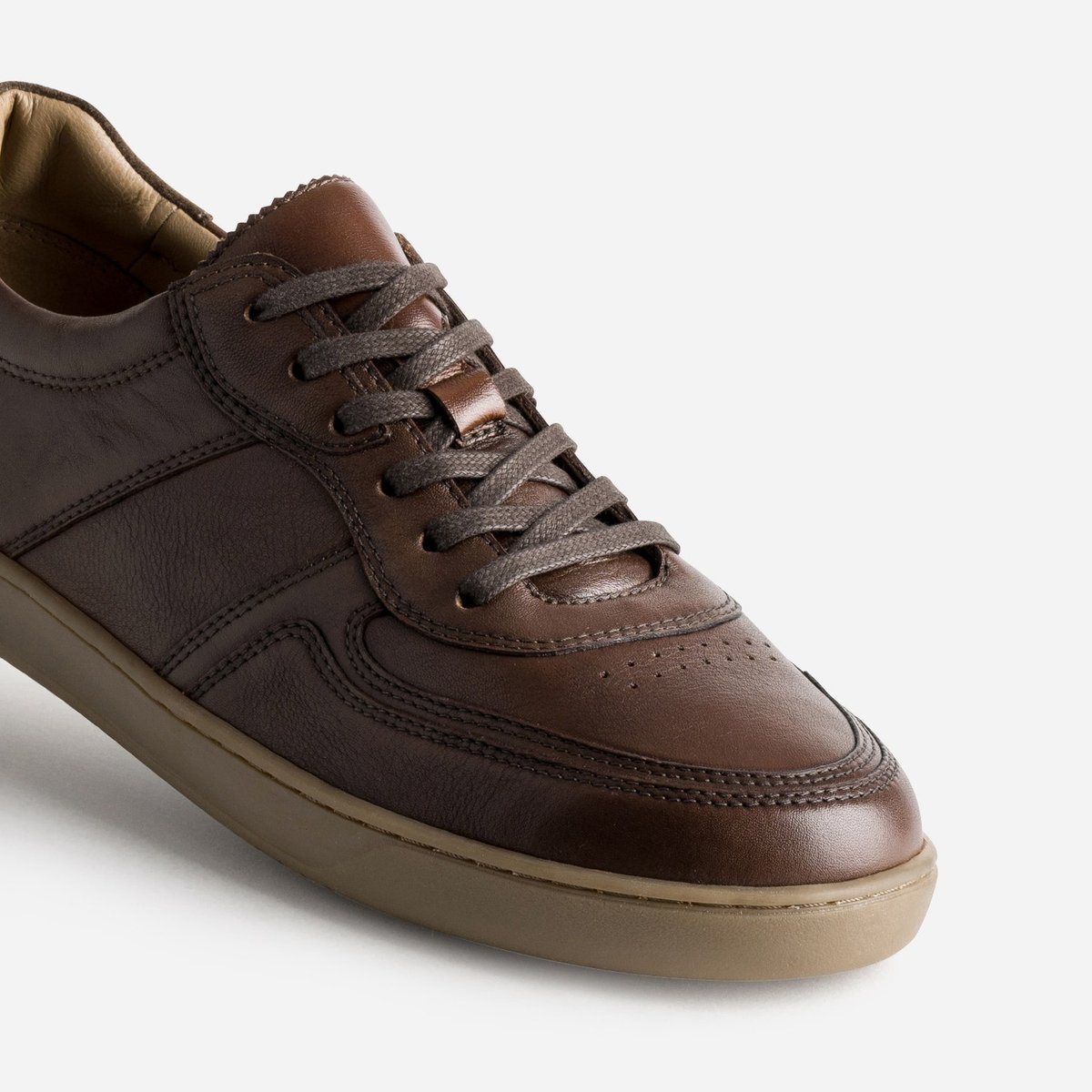 Basket en cuir PARFAIT cognac, ERAM