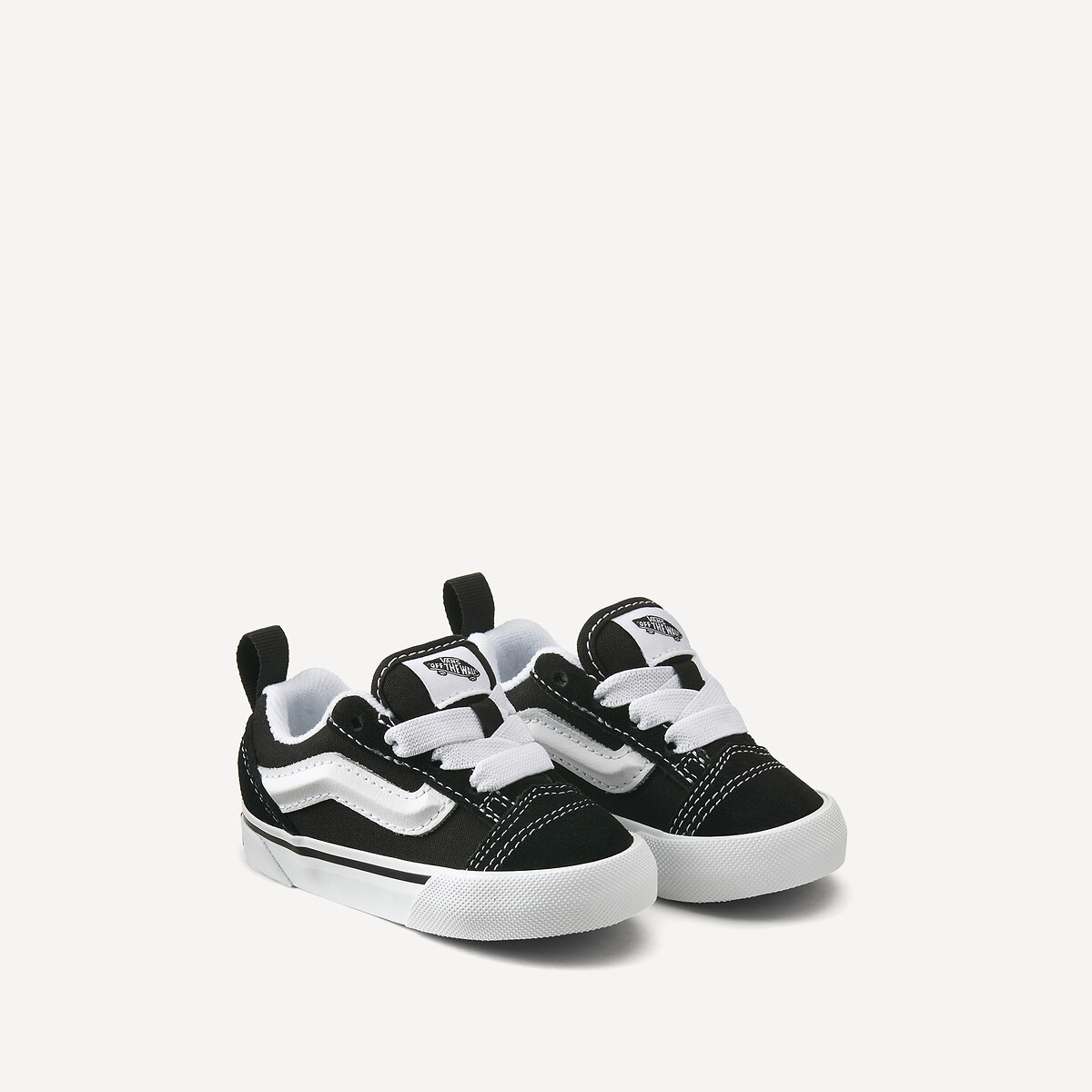 Scarpe da ginnastica Knu Skool con lacci elasticizzati nero/bianco, VANS