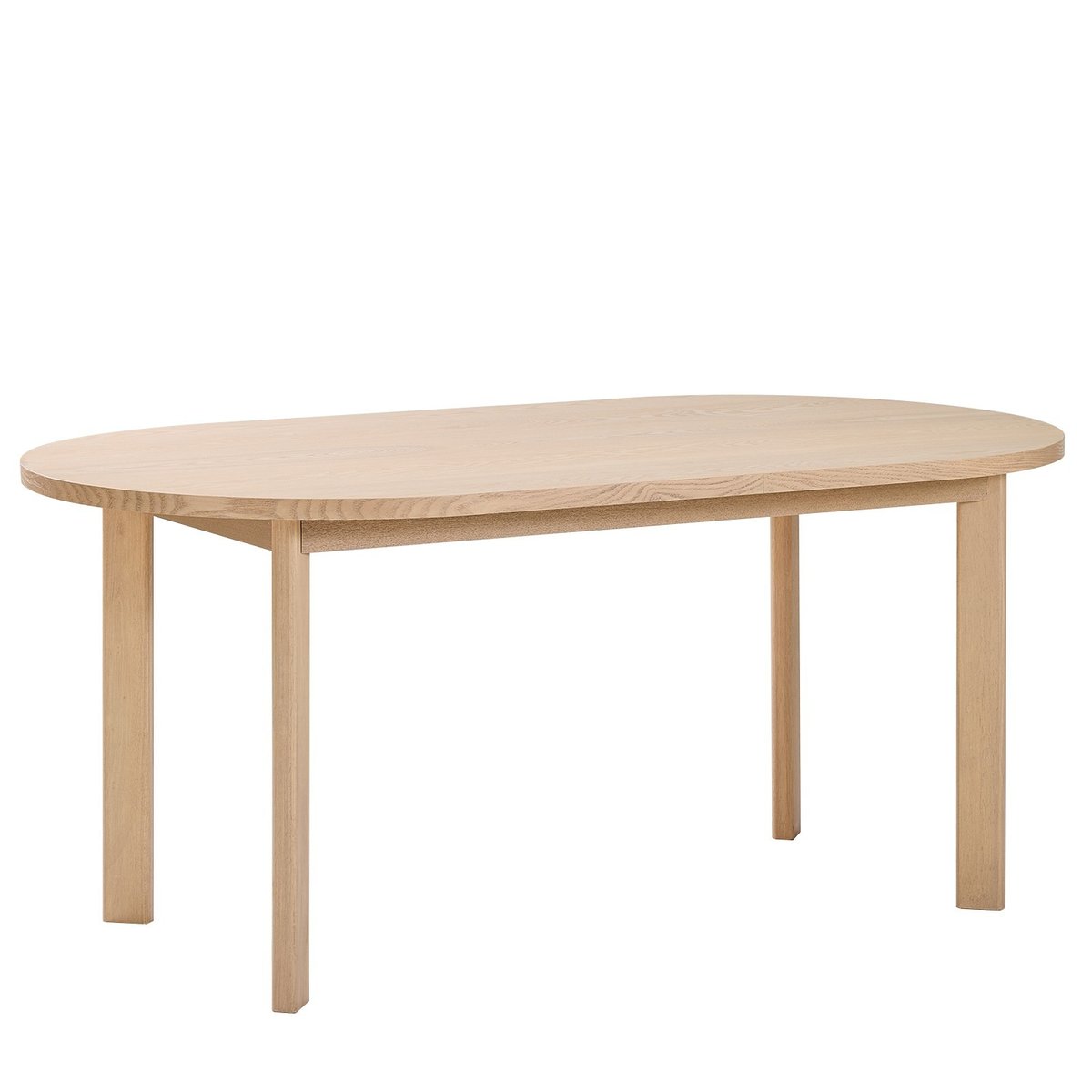 Table à manger 6 personnes ovale en bois, PALMA bois naturel, NORDLYS