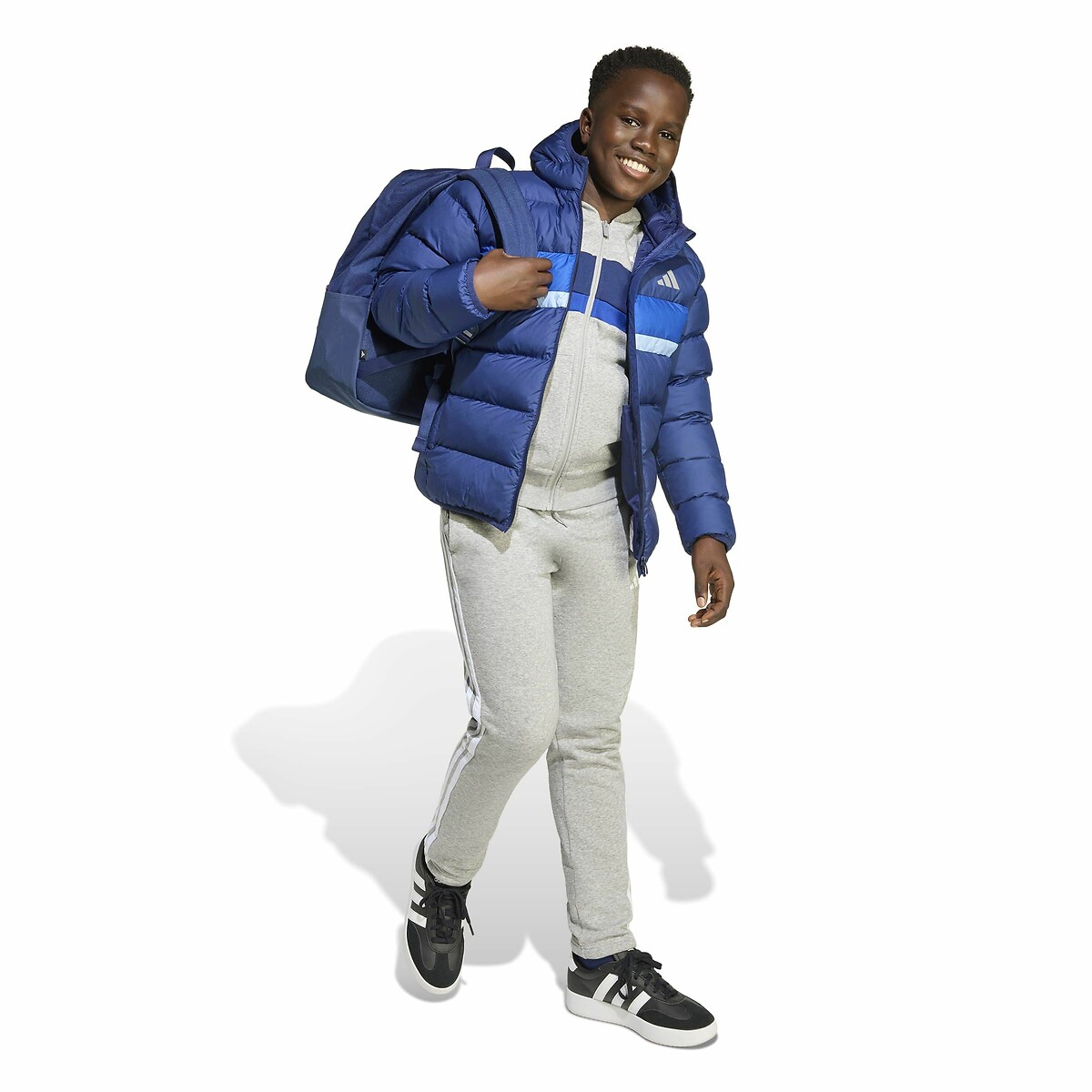 Blusão com capuz azul, ADIDAS SPORTSWEAR