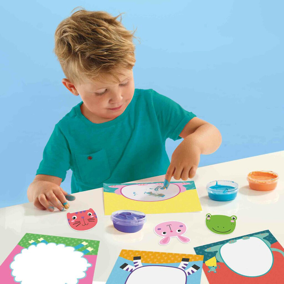 Brinquedo "Pinta com dedos - animais", SES multicolor, SES