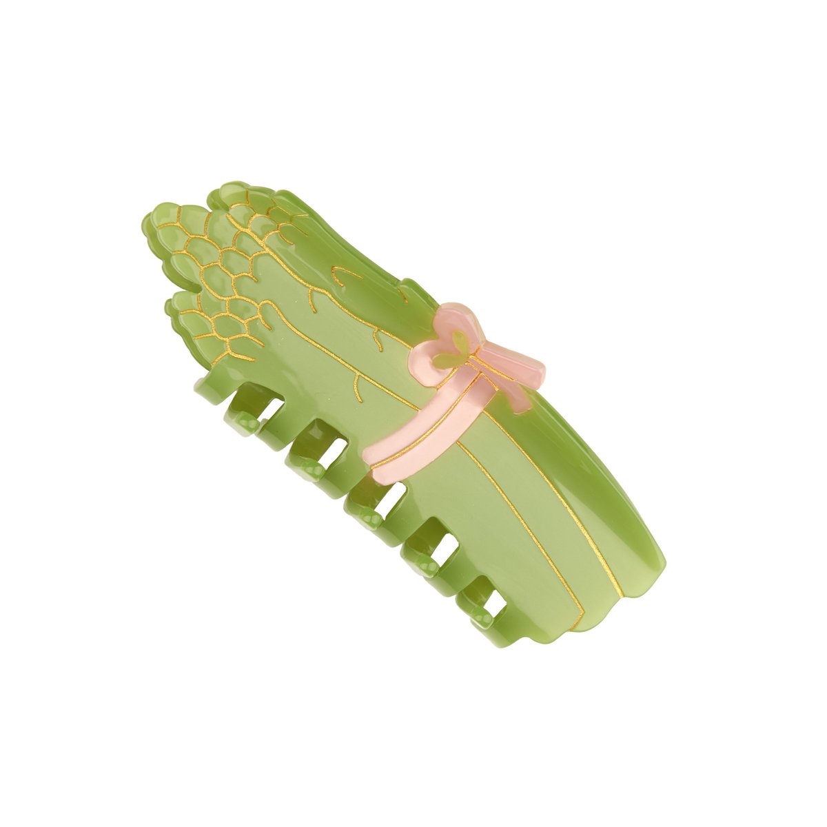 Pince à cheveux ASPERGE vert clair, COUCOU SUZETTE